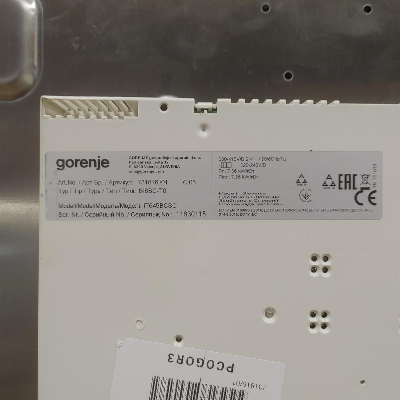 Piano cottura Gorenje IT645BX Induzione 4 zone cottura