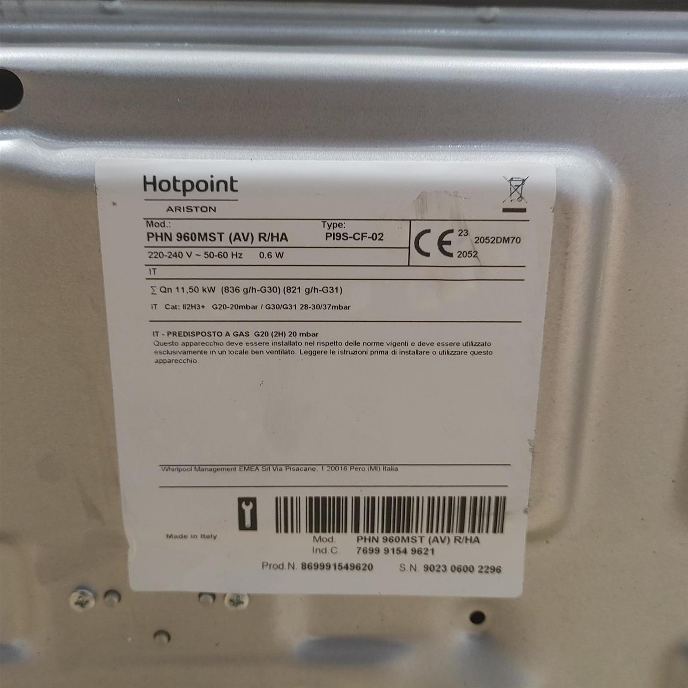 Hotpoint Ariston PHN 960MST (AV) R/HA Avena Da incasso 87 cm Gas 6 Fornello(i)