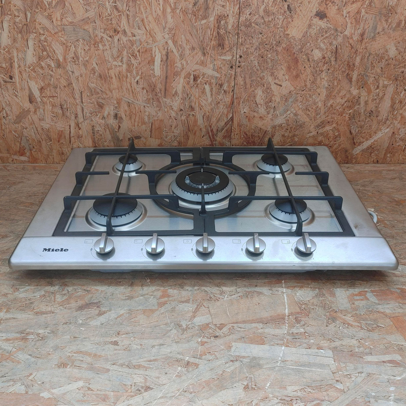 Miele KM 2033 G piano cottura Acciaio inossidabile Da incasso 75 cm Gas 5 Fornello(i)