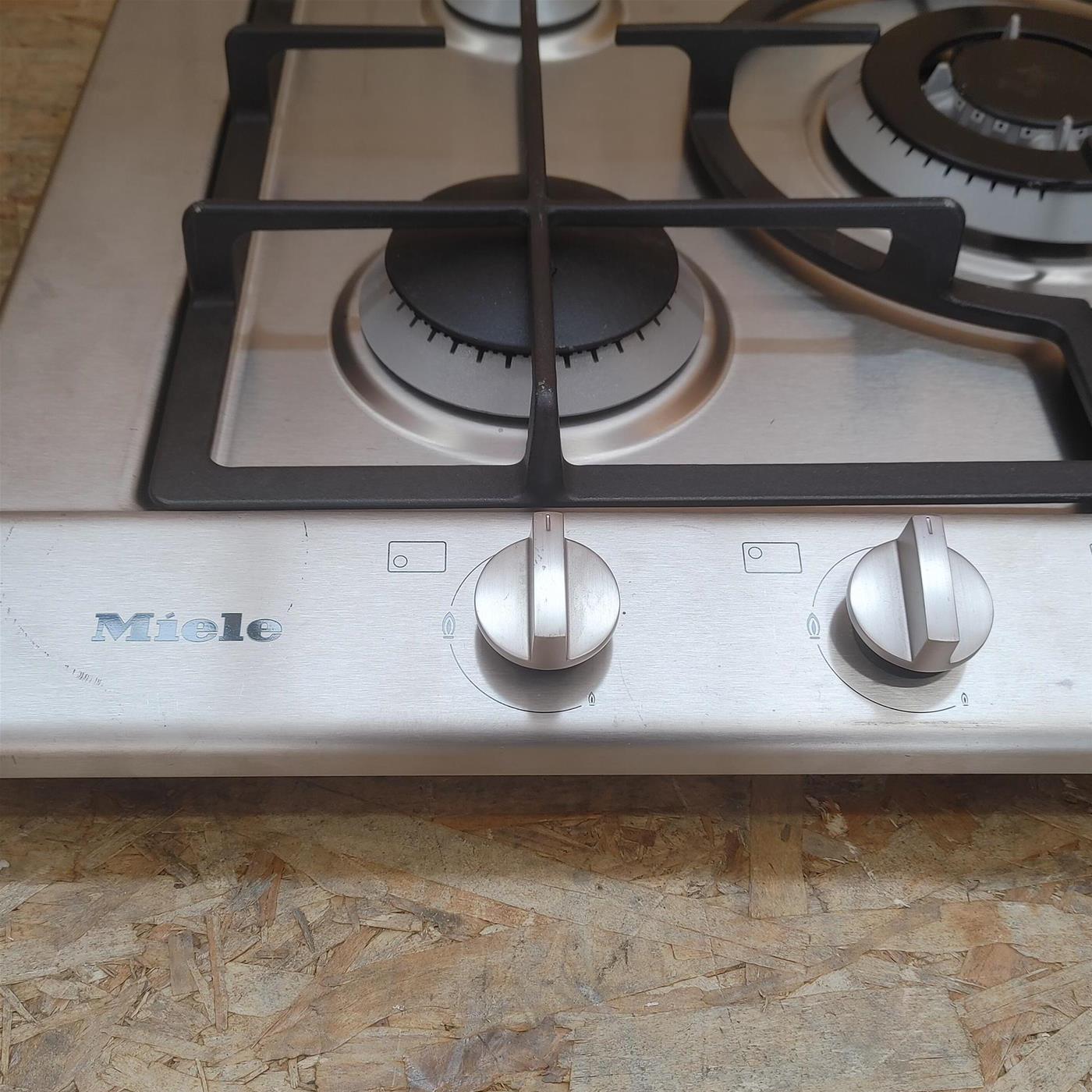 Miele KM 2033 G piano cottura Acciaio inossidabile Da incasso 75 cm Gas 5 Fornello(i)