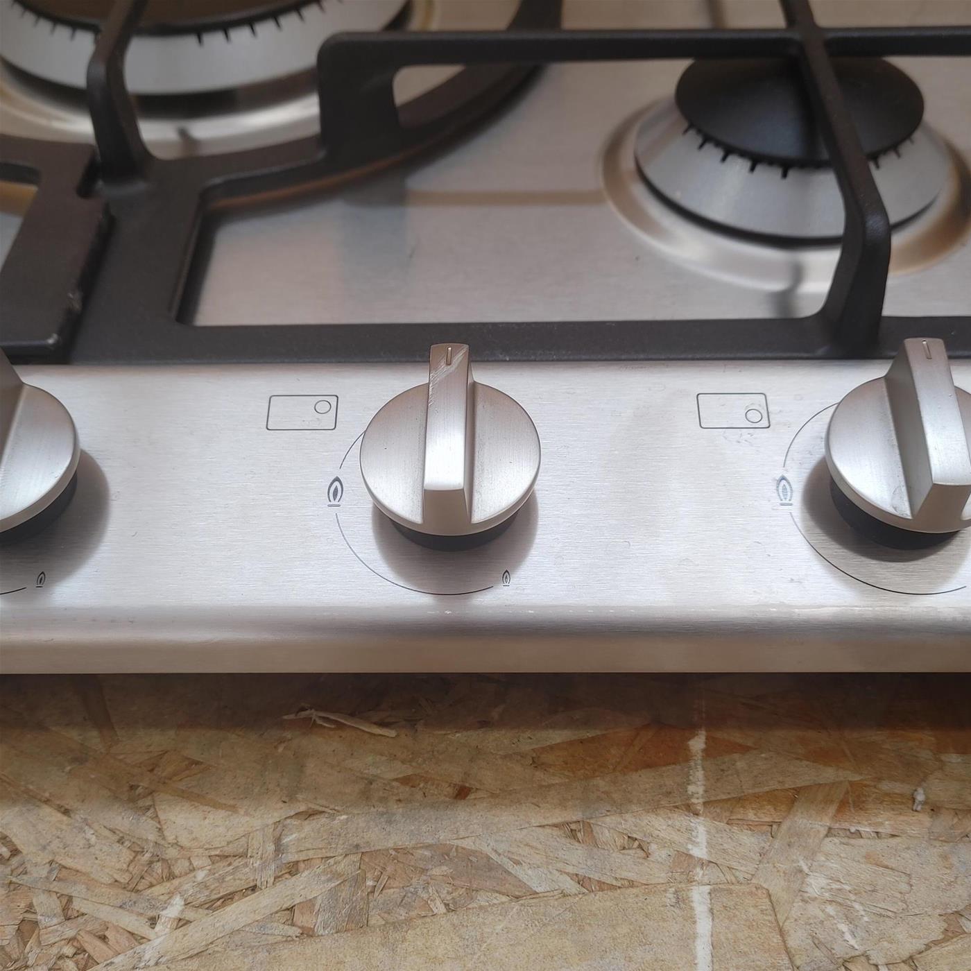 Miele KM 2033 G piano cottura Acciaio inossidabile Da incasso 75 cm Gas 5 Fornello(i)