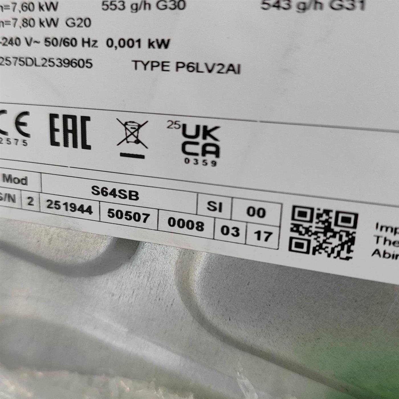 Piano cottura a gas Smeg S64SB 4 fuochi