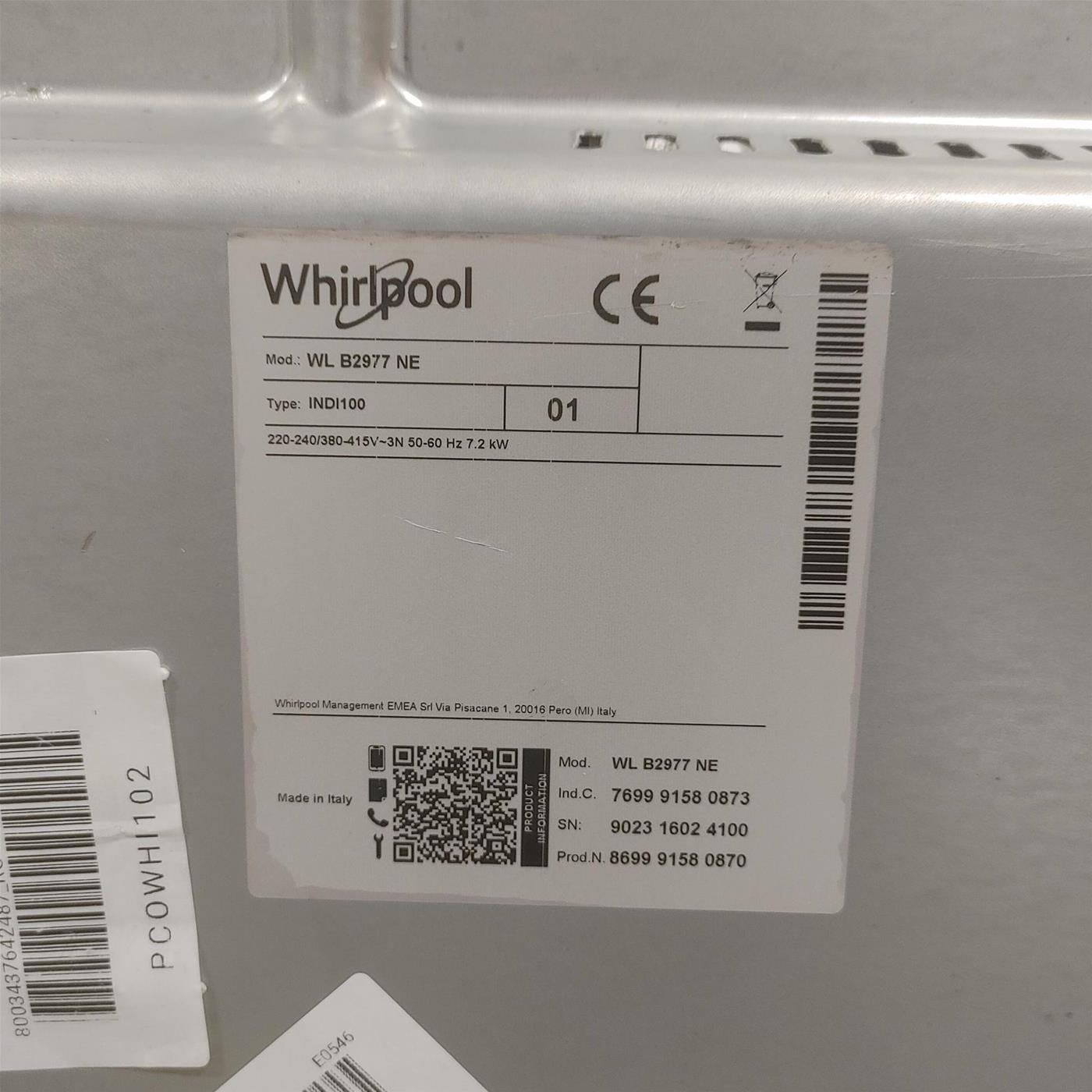 Piano Cottura Whirlpool WL B2977 NE Induzione