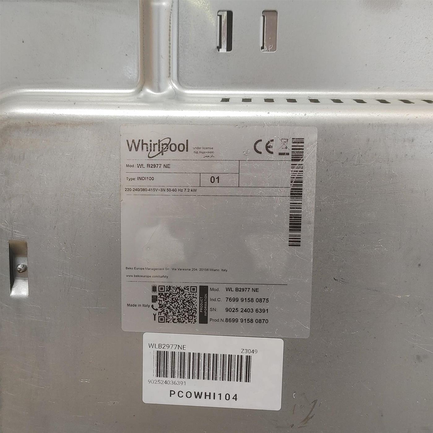 Piano Cottura Whirlpool WL B2977 NE Induzione 4 zone cottura 77 cm