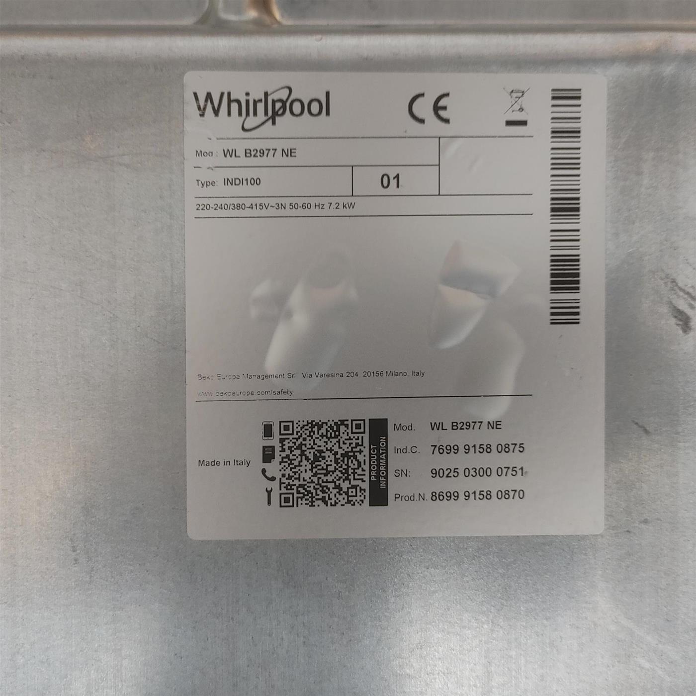 Piano Cottura Whirlpool WL B2977 NE Induzione