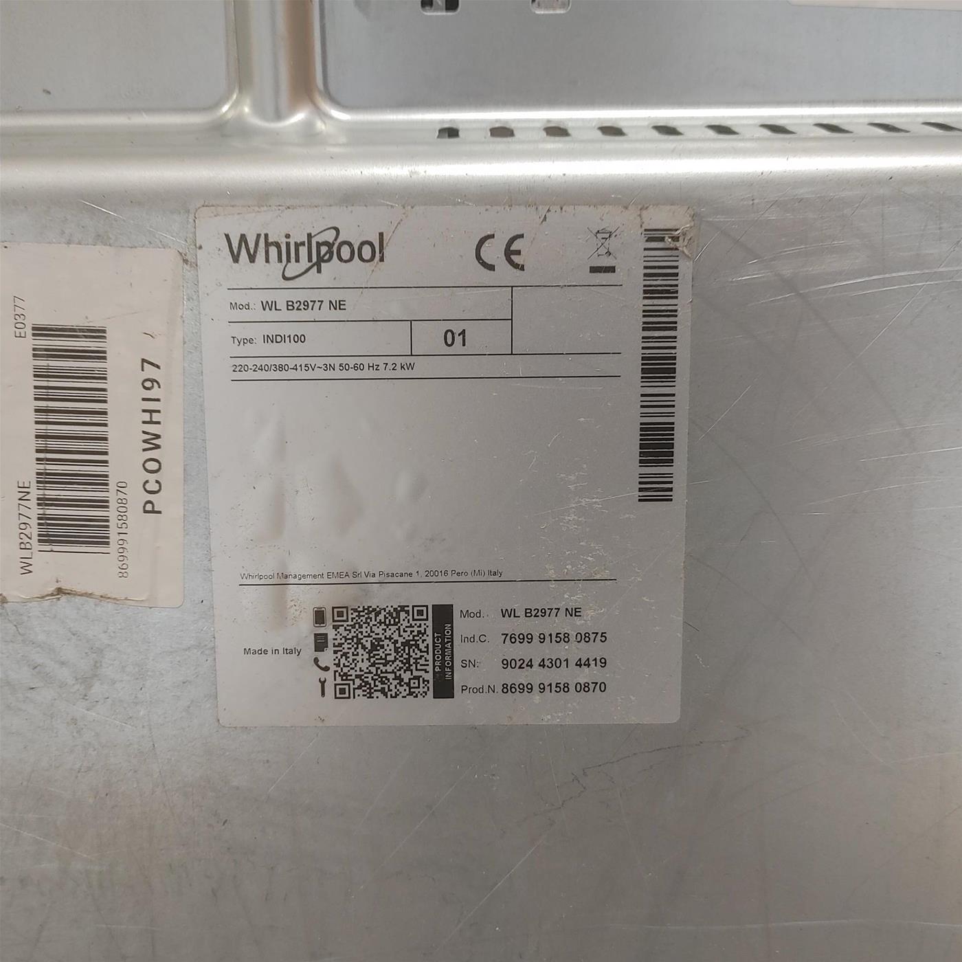 Piano Cottura Whirlpool Induzione WL B2977 NE