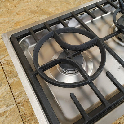 Whirlpool AKM 295/IX Acciaio inossidabile Da incasso Gas 3 Fornello(i)