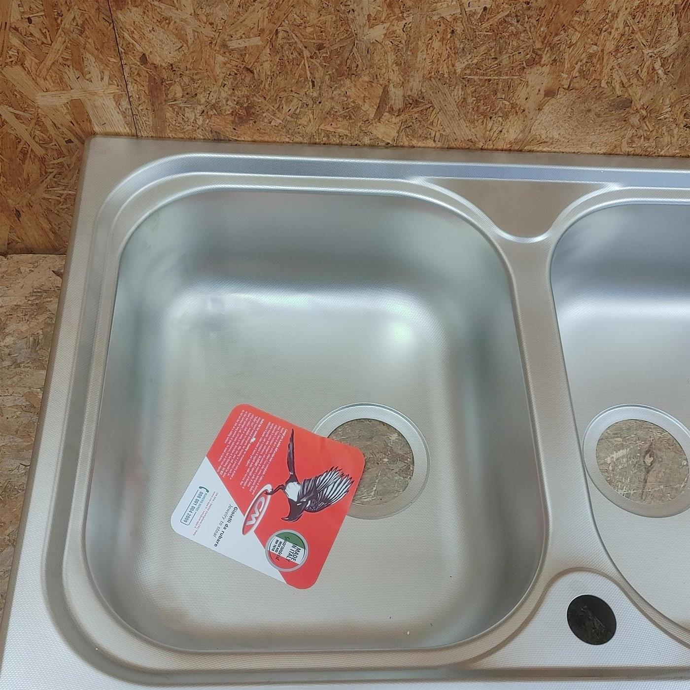 Lavello 2 vasche CM LAV IX ATLANTIC 3 116×50 cm