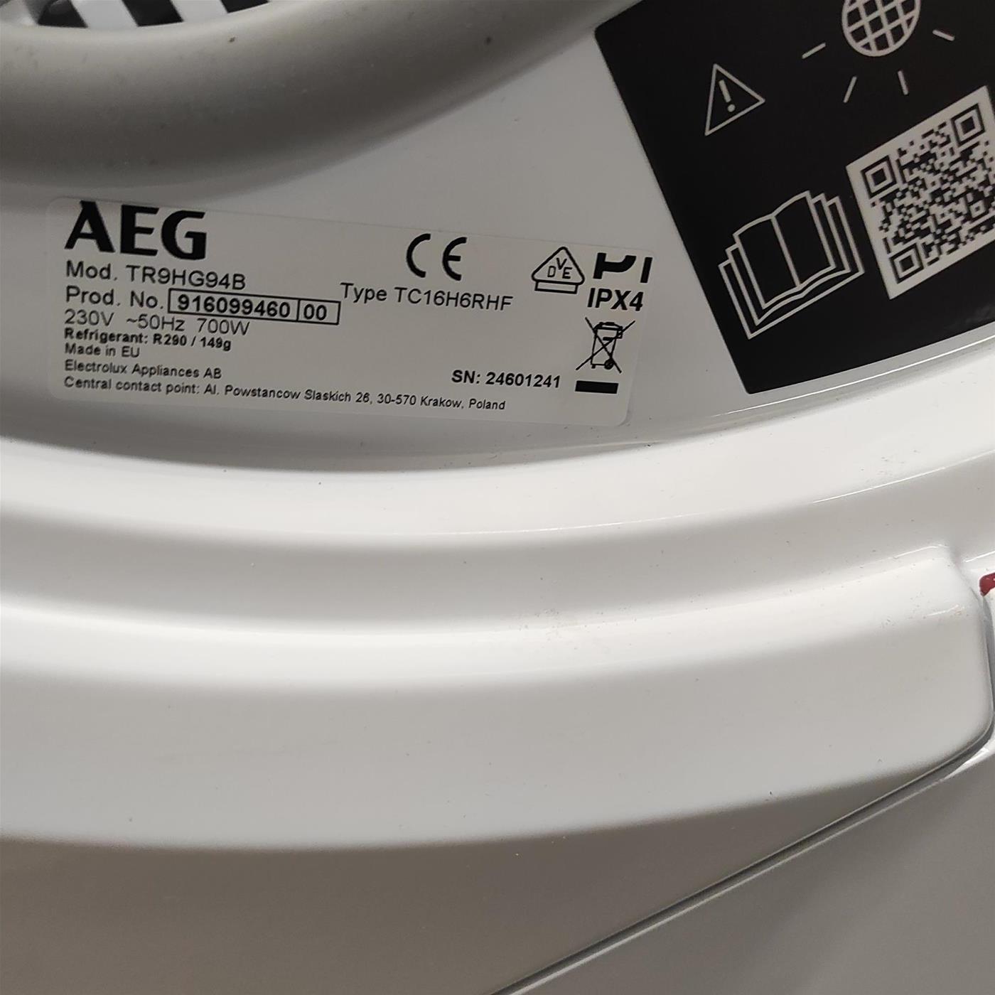 Asciugatrice AEG TR9HG94B 9 Kg