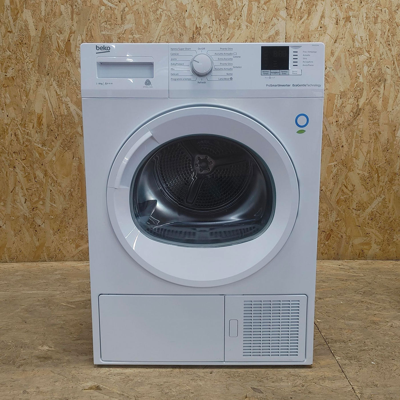 Asciugatrice Beko DRX832WI Libera installazione Carica frontale 8 kg A+++ Bianco