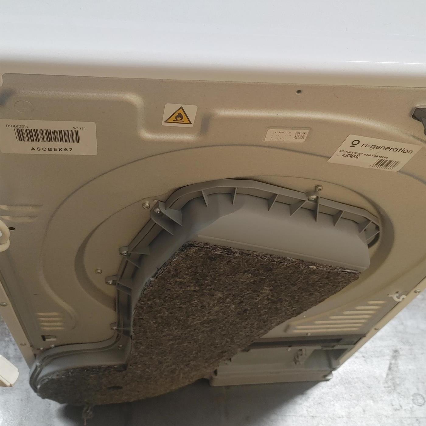 Asciugatrice Beko DRX823N Libera installazione Carica frontale 8 kg A++ Bianco