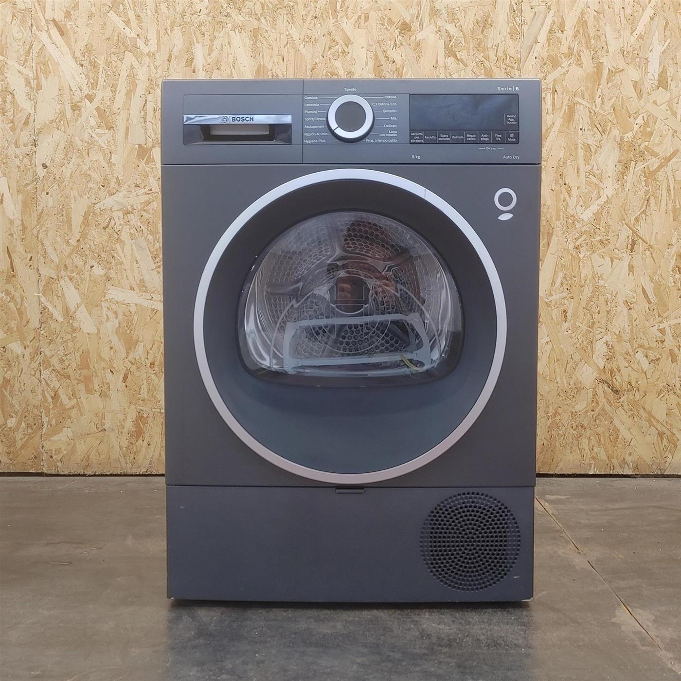 Asciugatrice Bosch WQG233DRIT Libera installazione Carica frontale 8 kg A+++ Grigio