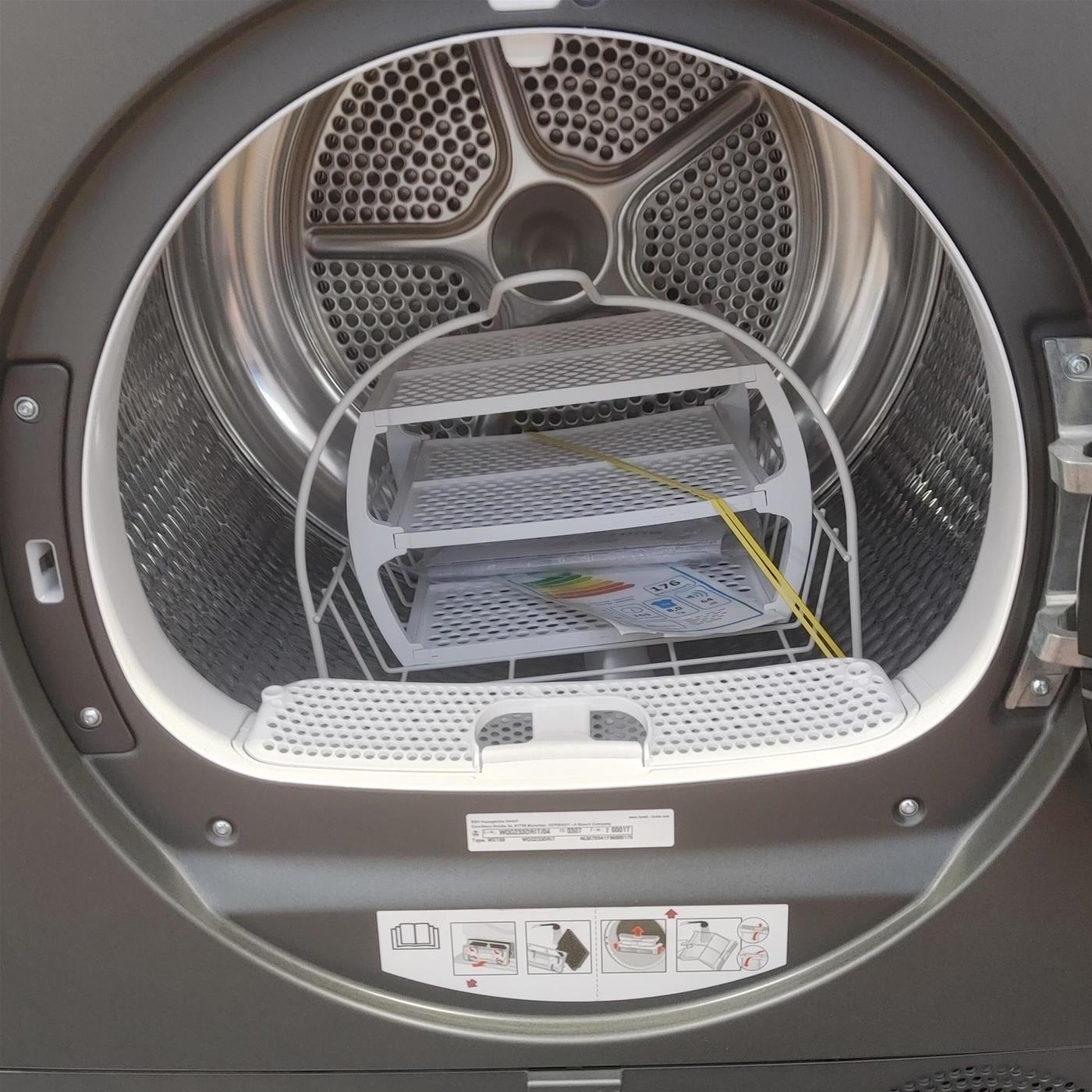 Asciugatrice Bosch WQG233DRIT Libera installazione Carica frontale 8 kg A+++ Grigio