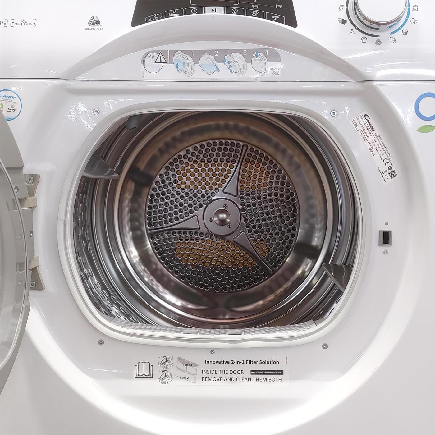 Asciugatrice Candy RapidÓ ROE H8A3TSEX-S 8 Kg Bianco