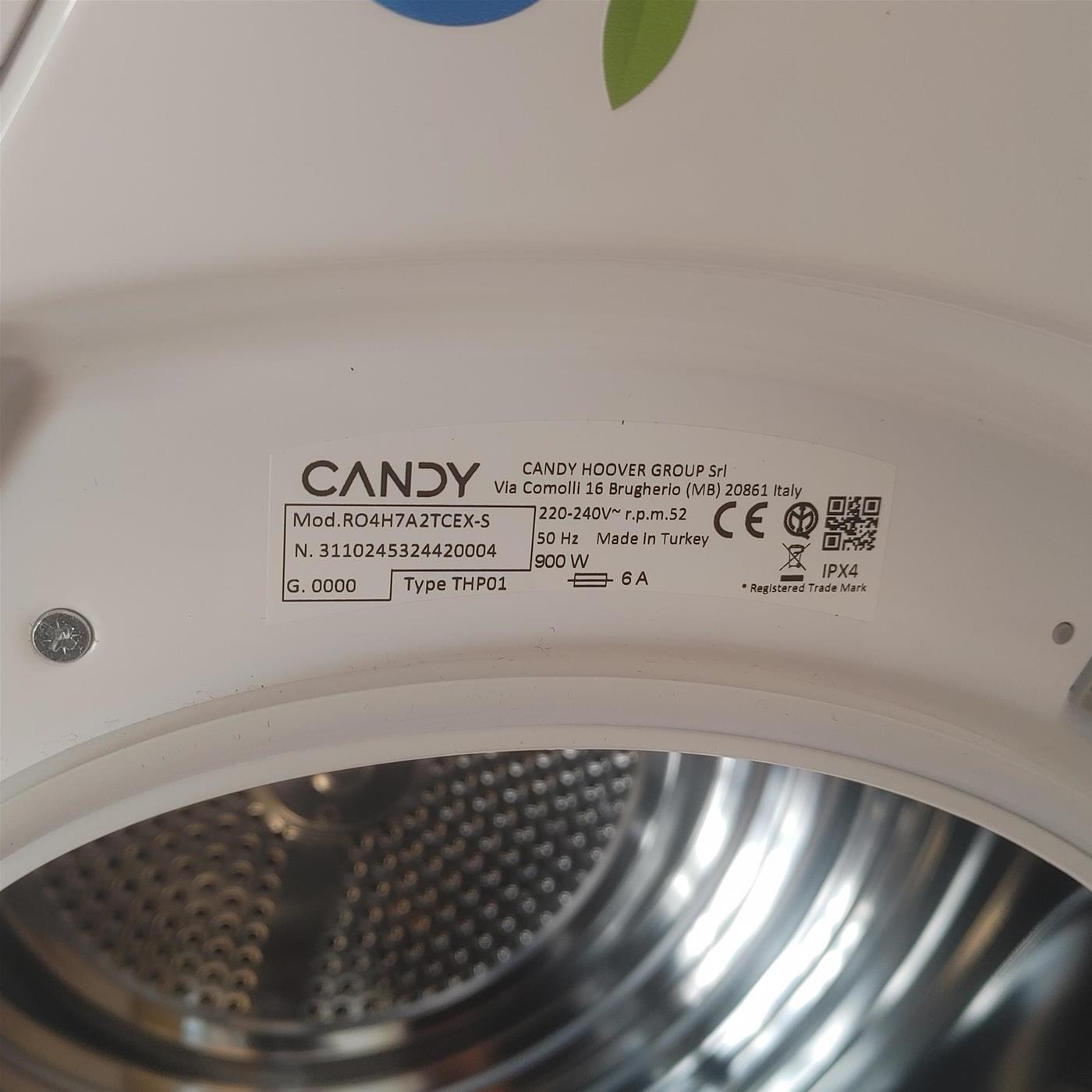 Candy RapidÓ RO4H7A2TCEX-S asciugatrice Libera installazione Caricamento frontale 7 kg A++ Bianco