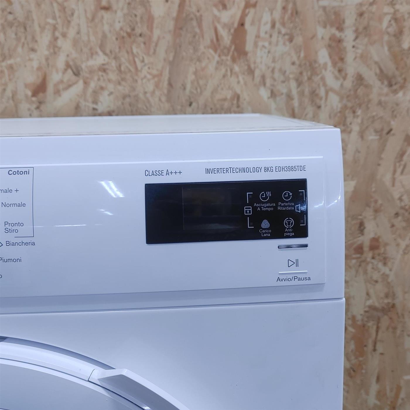 Asciugatrice Electrolux EDH 3985 TDE Libera installazione Caricamento frontale 8 kg A+++ Bianco