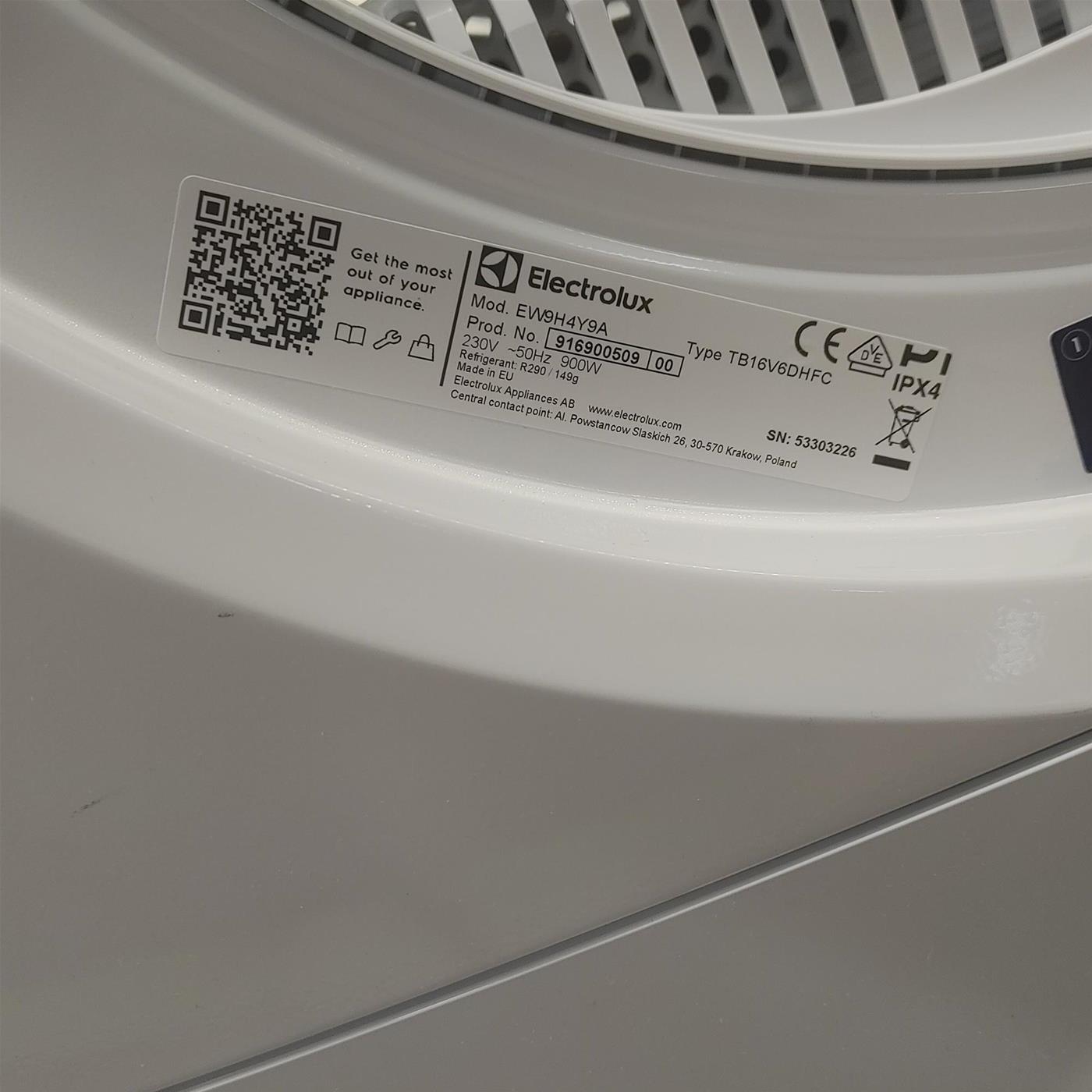 Asciugatrice Electrolux EW9H4Y9A 900 PerfectCare 9 Kg