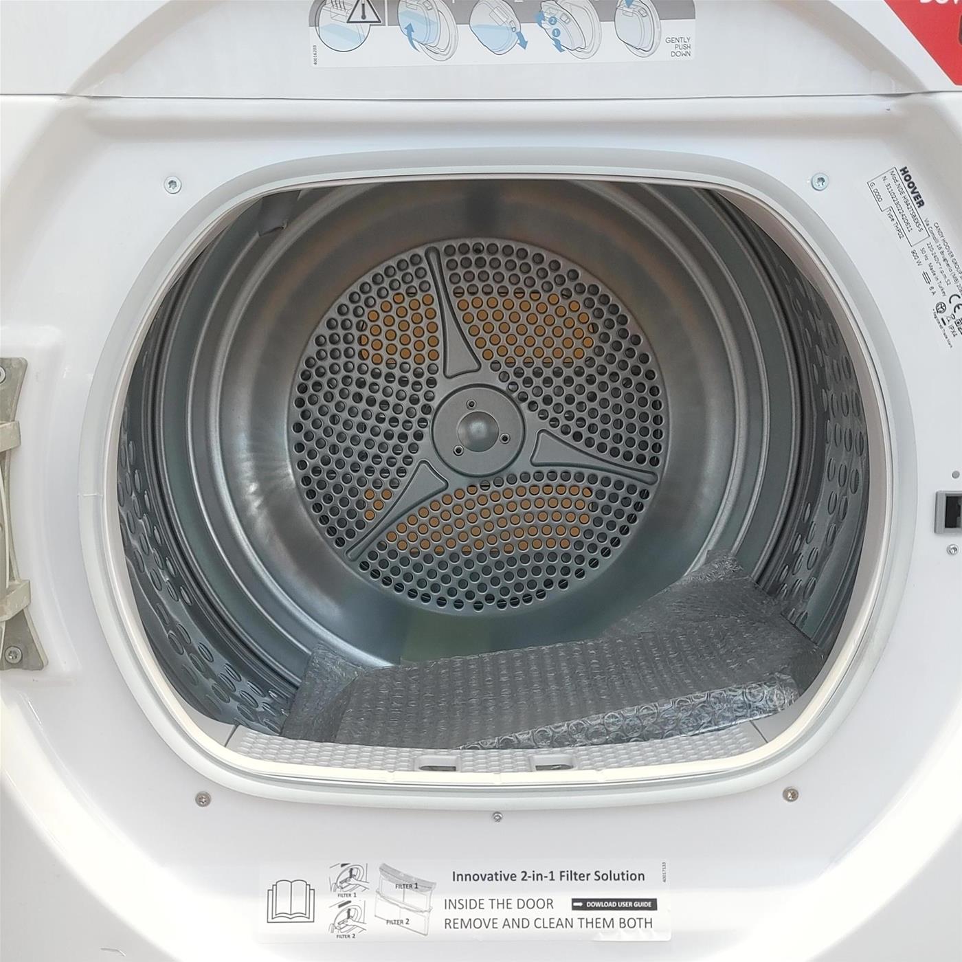 Hoover H-DRY 500 NDE H9A2TSBEXS-S asciugatrice Libera installazione Caricamento frontale 9 kg A++ Bianco