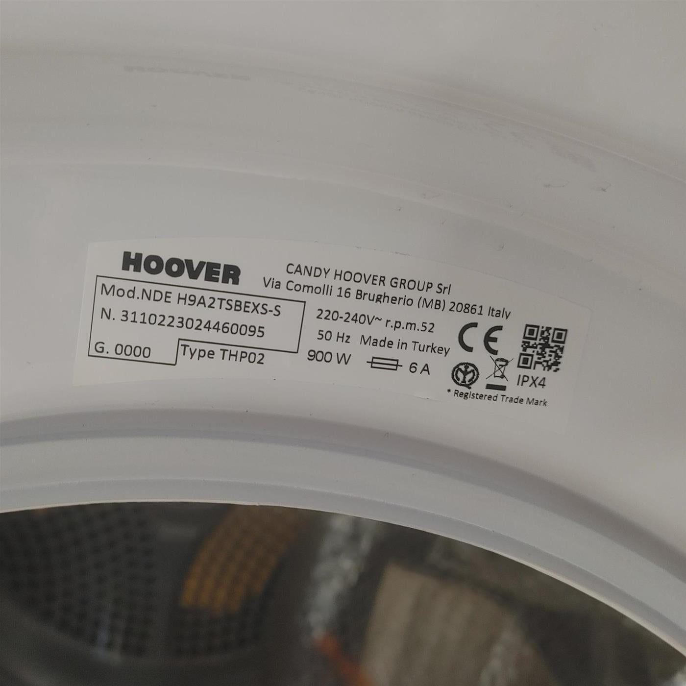 Asciugatrice Hoover H-DRY 500 NDE C8TBBEX-S 8 Kg