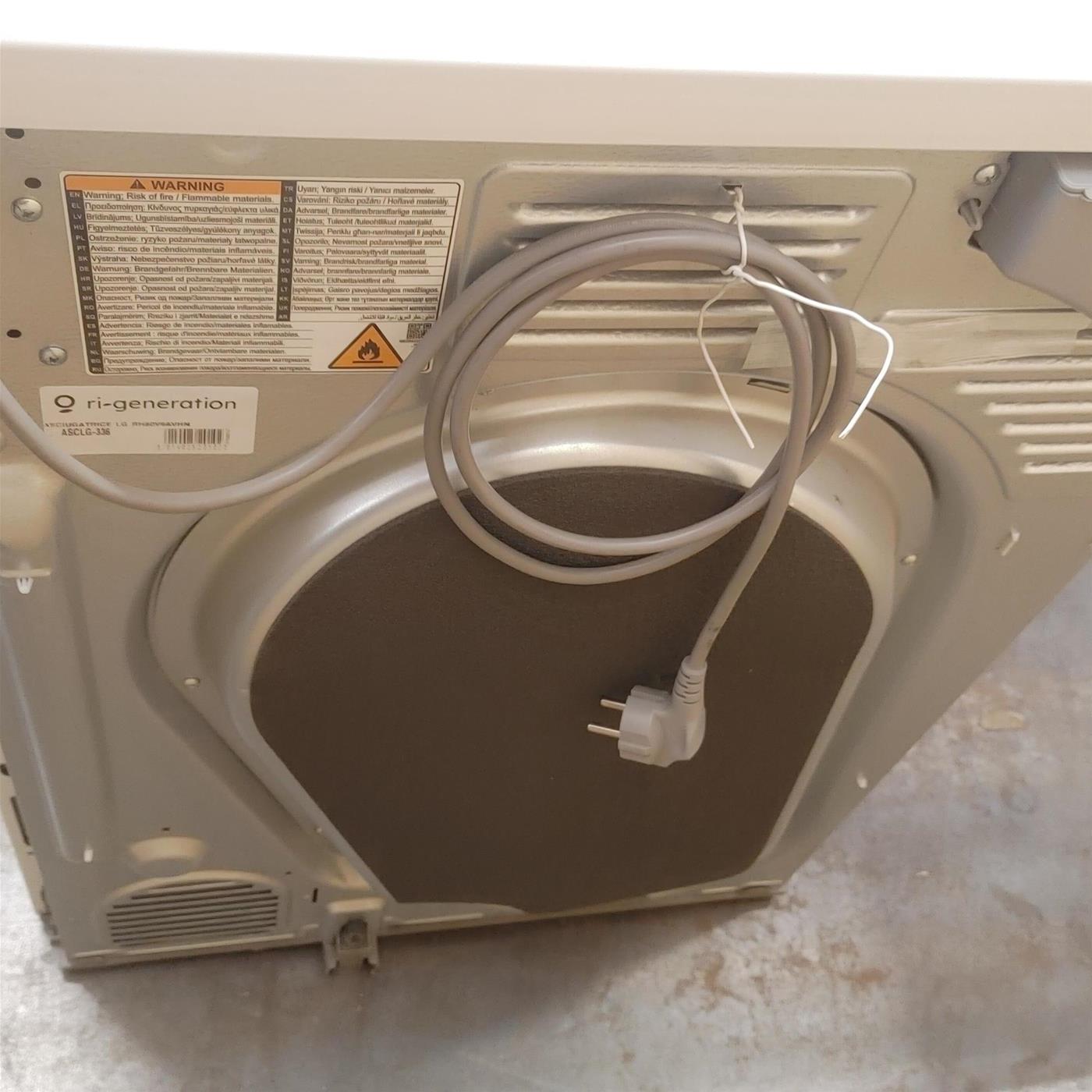 Asciugatrice LG RH80V9AVHN Libera installazione Carica frontale 8 kg A+++ Bianco