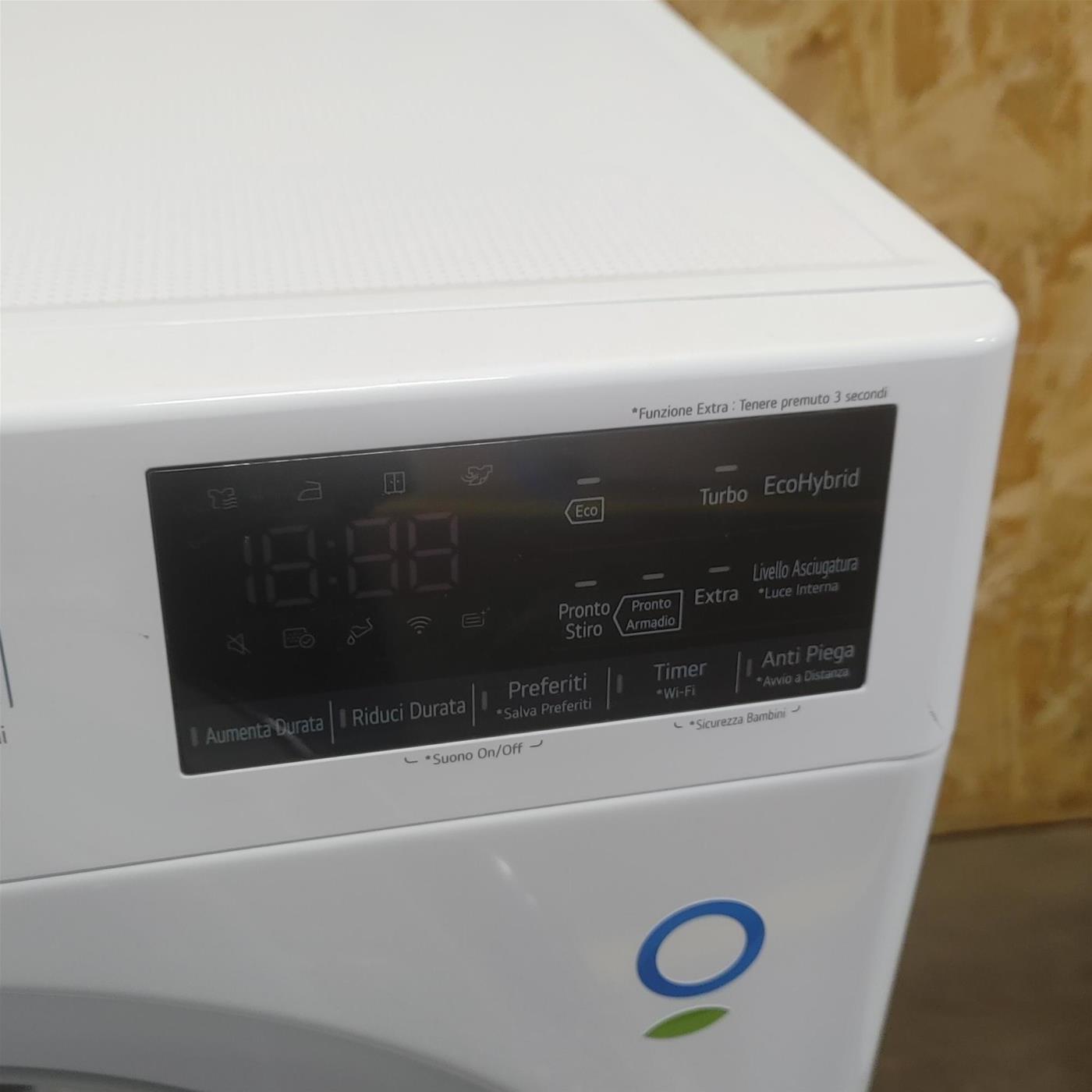 LG RC90V9AV2W Asciugatrice 9 kg Pompa di Calore Libera installazione Carica frontale A+++
