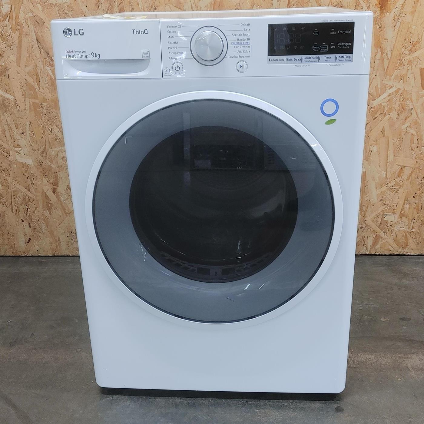 LG RH90V9AVHN asciugatrice Libera installazione Caricamento frontale 9 kg A+++ Bianco