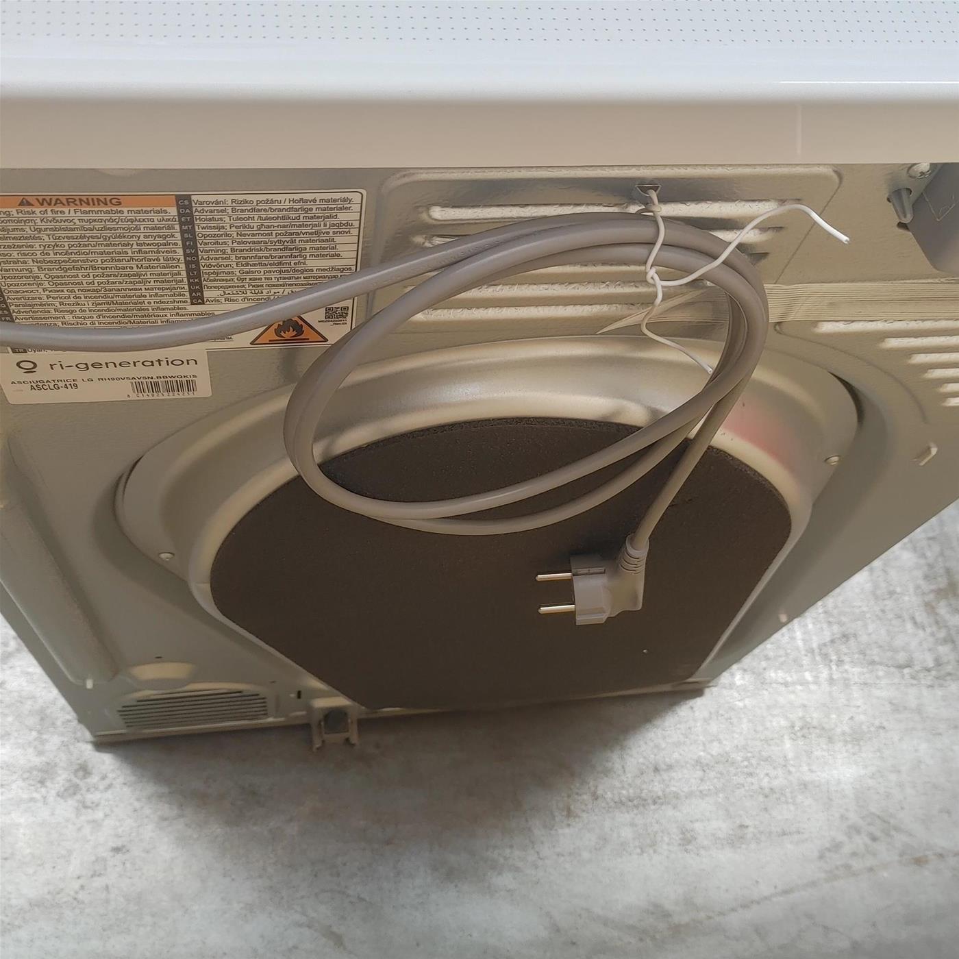 Asciugatrice LG RH90V5AV5N Libera installazione Caricamento frontale 9 kg A++ Bianco