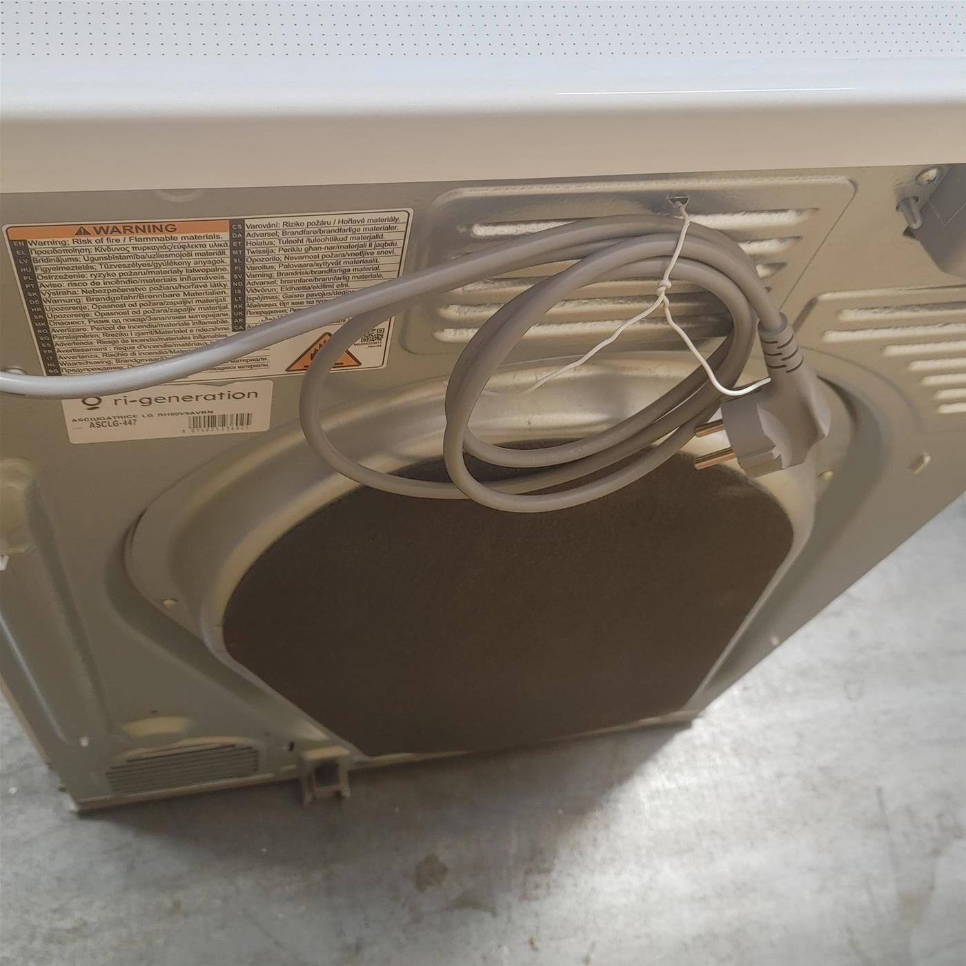 Asciugatrice LG RH90V9AVBN DUAL Inverter Condensatore autopulente 9 Kg