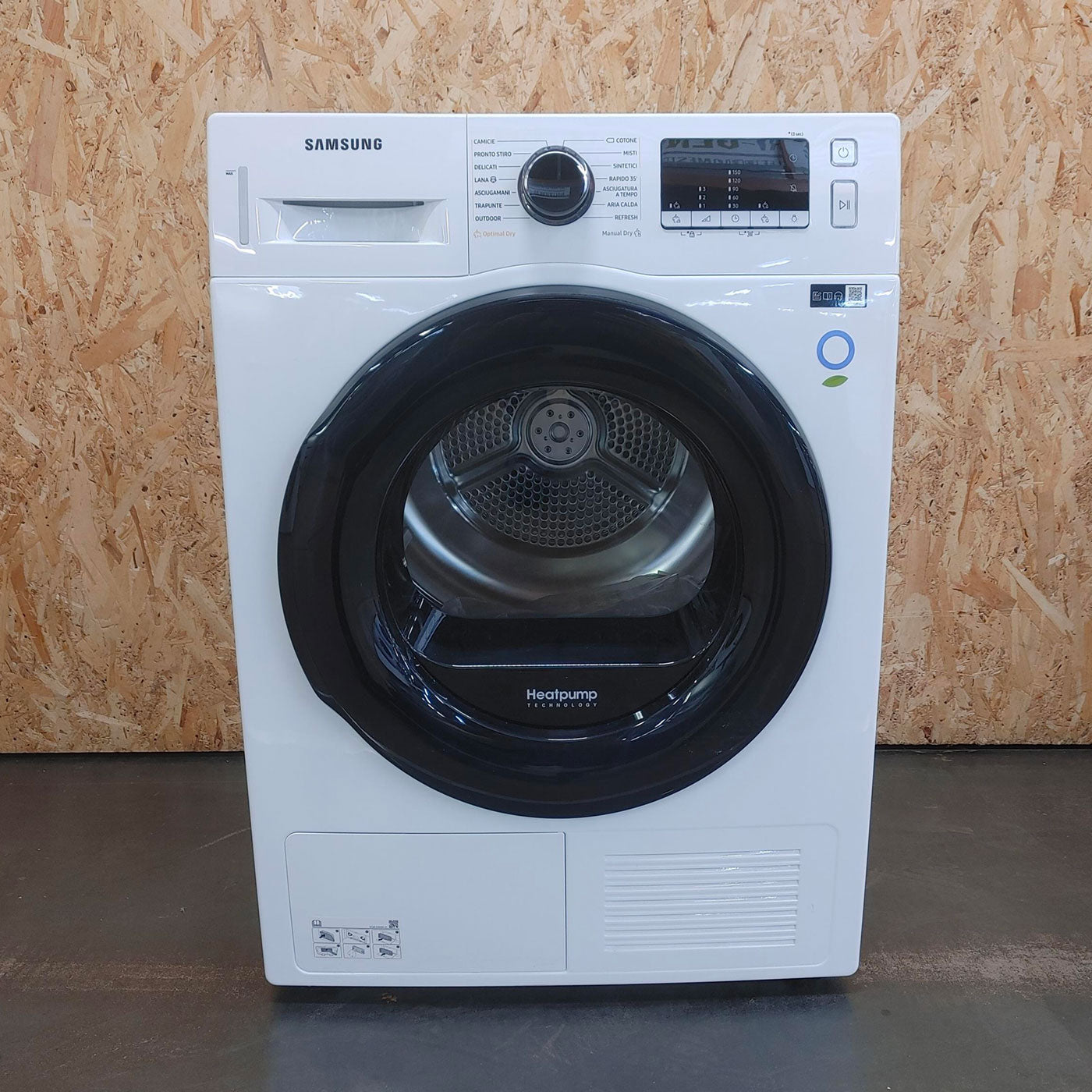 Asciugatrice Samsung DV90TA240AE Libera installazione Caricamento frontale 9 kg A+++ Bianco
