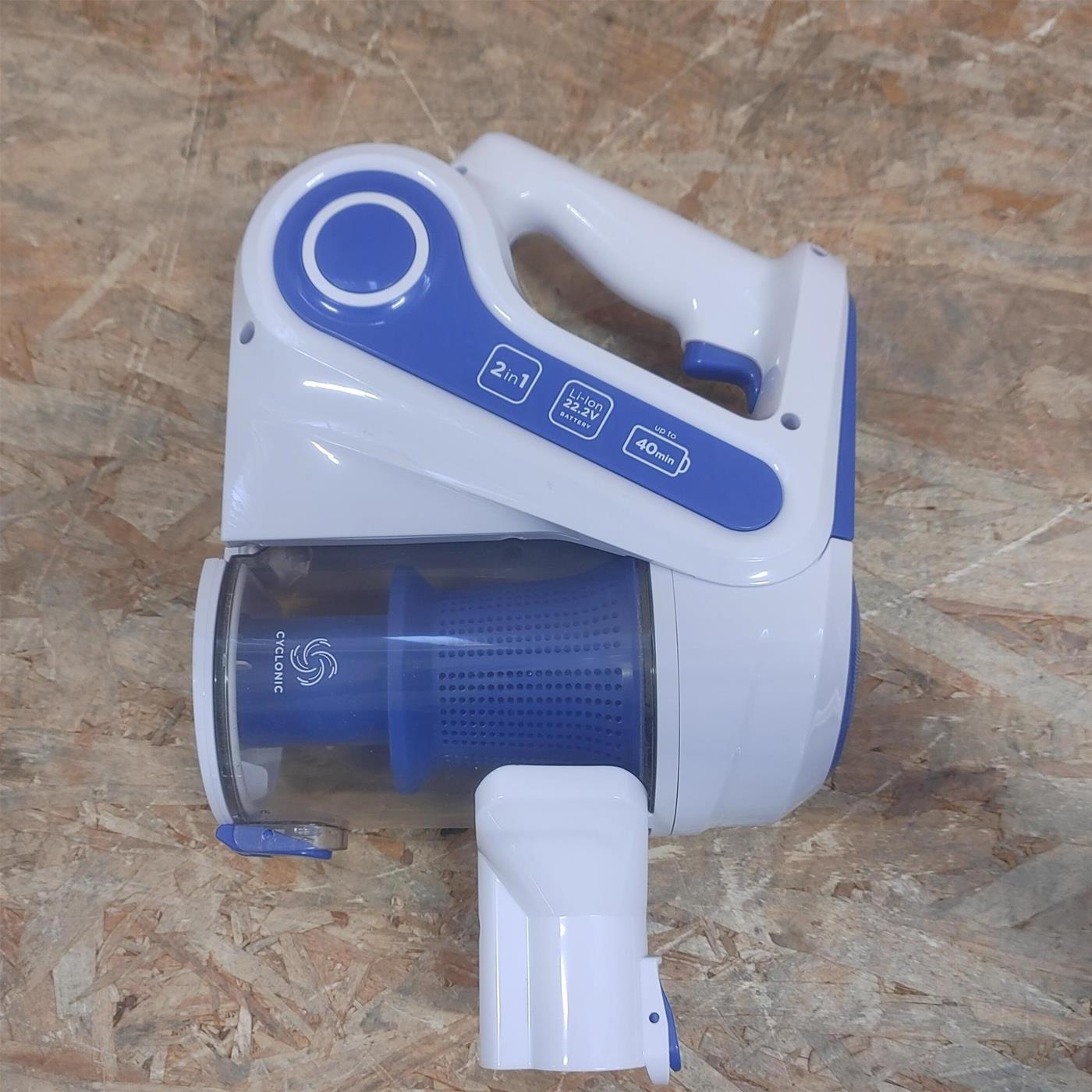 Polti Forzaspira Slim SR90B Aspirapolvere a batteria Tessuto asciutto Senza sacco 0,5 L Bianco