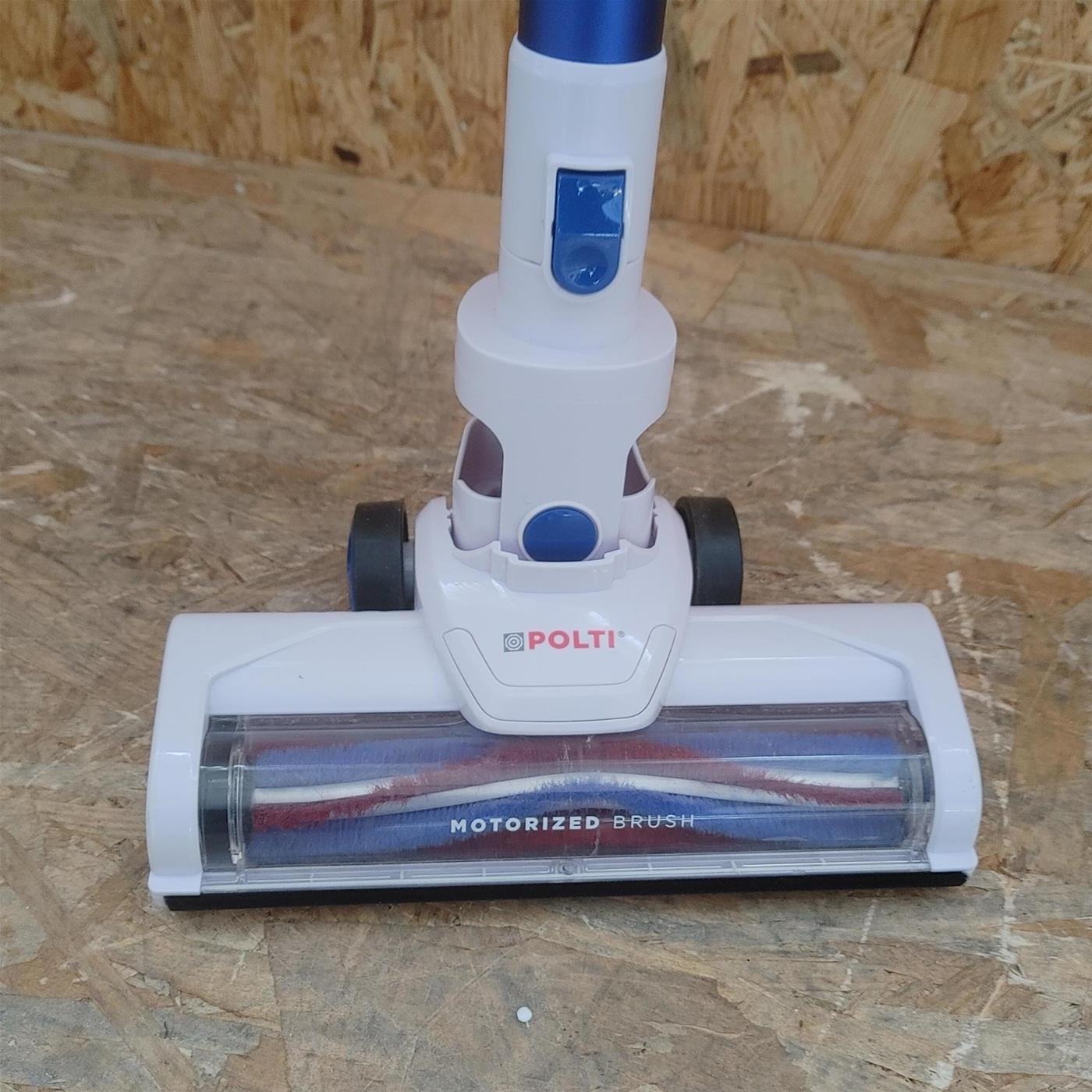 Polti Forzaspira Slim SR90B_Plus Aspirapolvere a batteria Tessuto asciutto Senza sacco 0,5 L Bianco