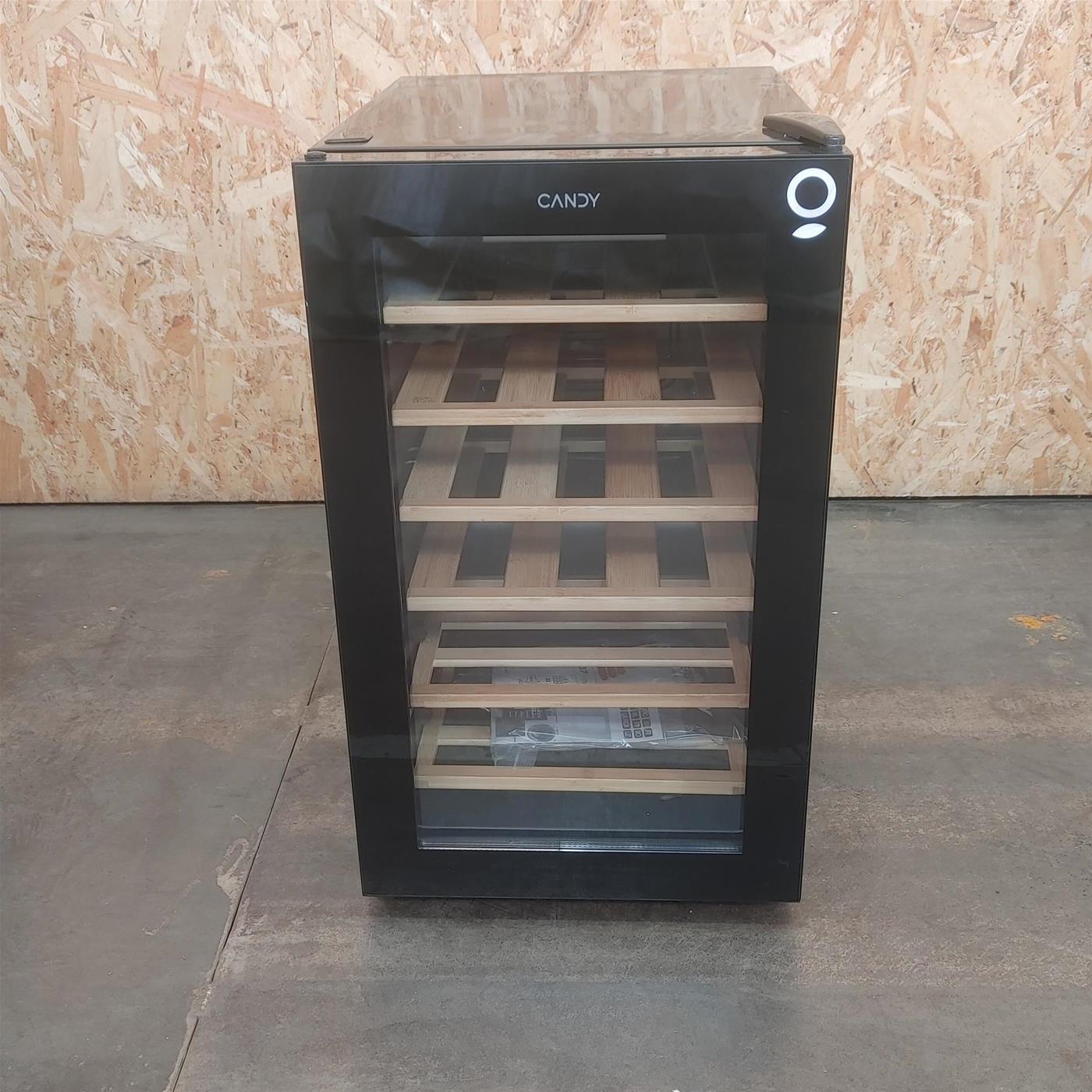 Candy CWC 021 ELSP/NF Frigorifero per vino a compressore Libera installazione Nero 21 bottiglia/e