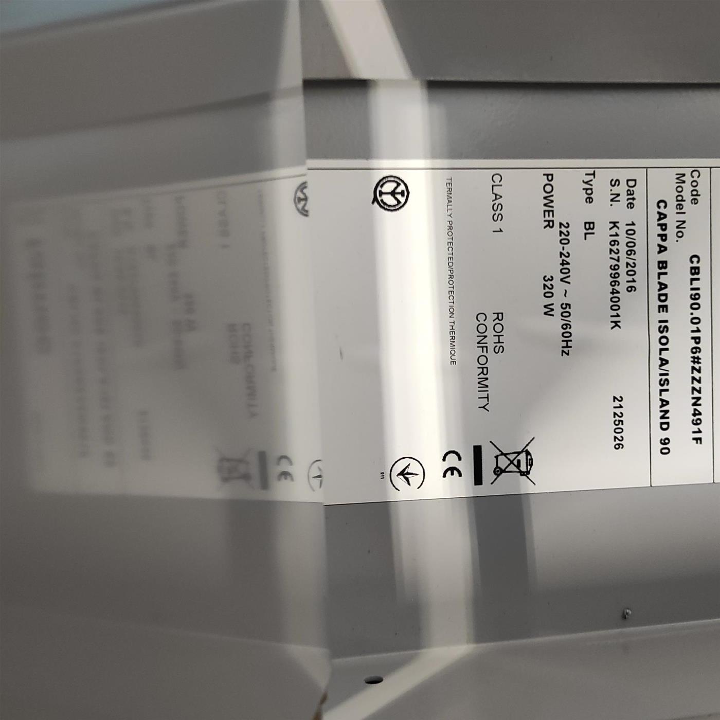 Cappa aspirante Isola Falmec CAPPA BLADE Isola Island 800 m3