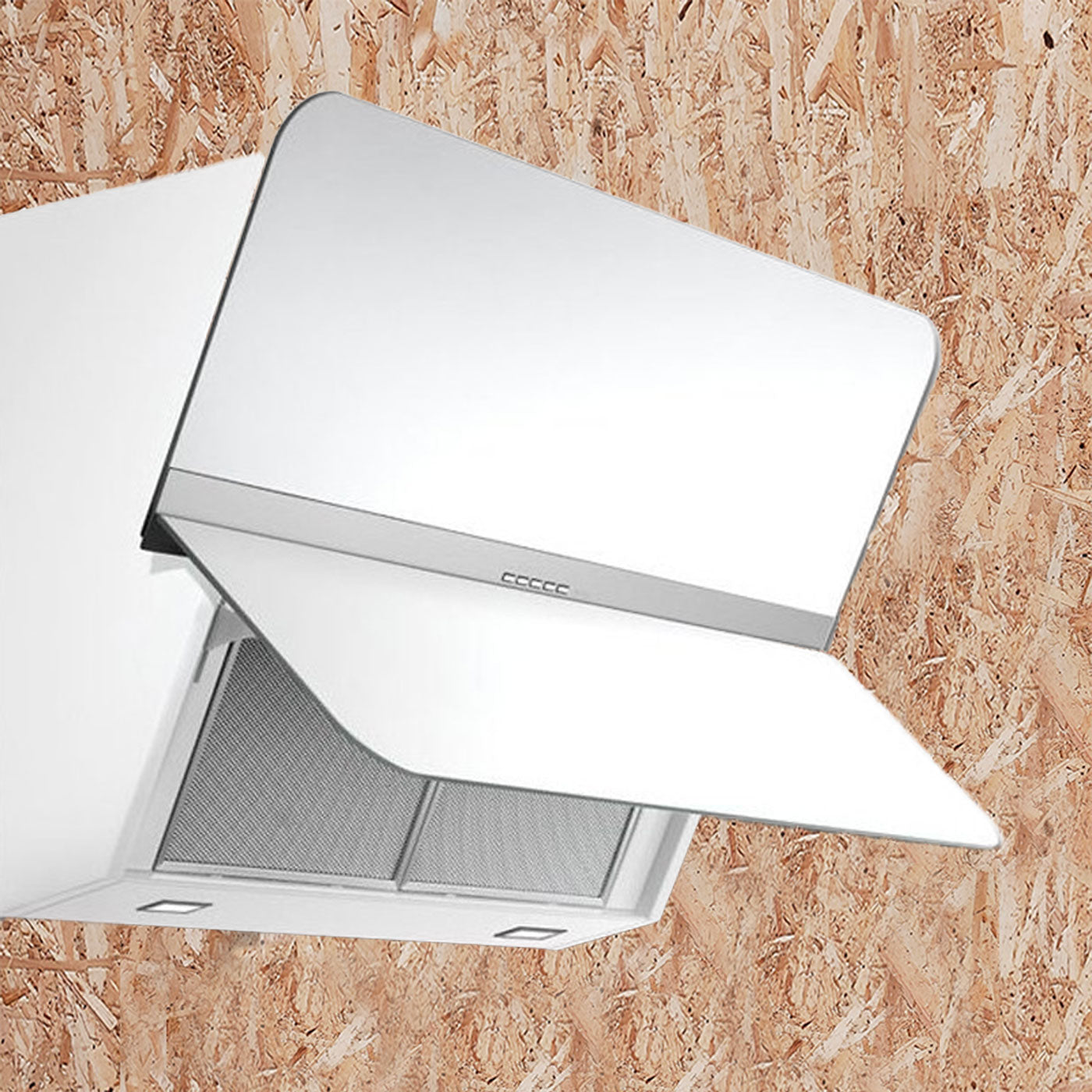 Falmec Flipper Green Tech - 85cm - bianco satinato - pulsantiera elettronica - illuminazione led - 800 m3/h - classe A+++