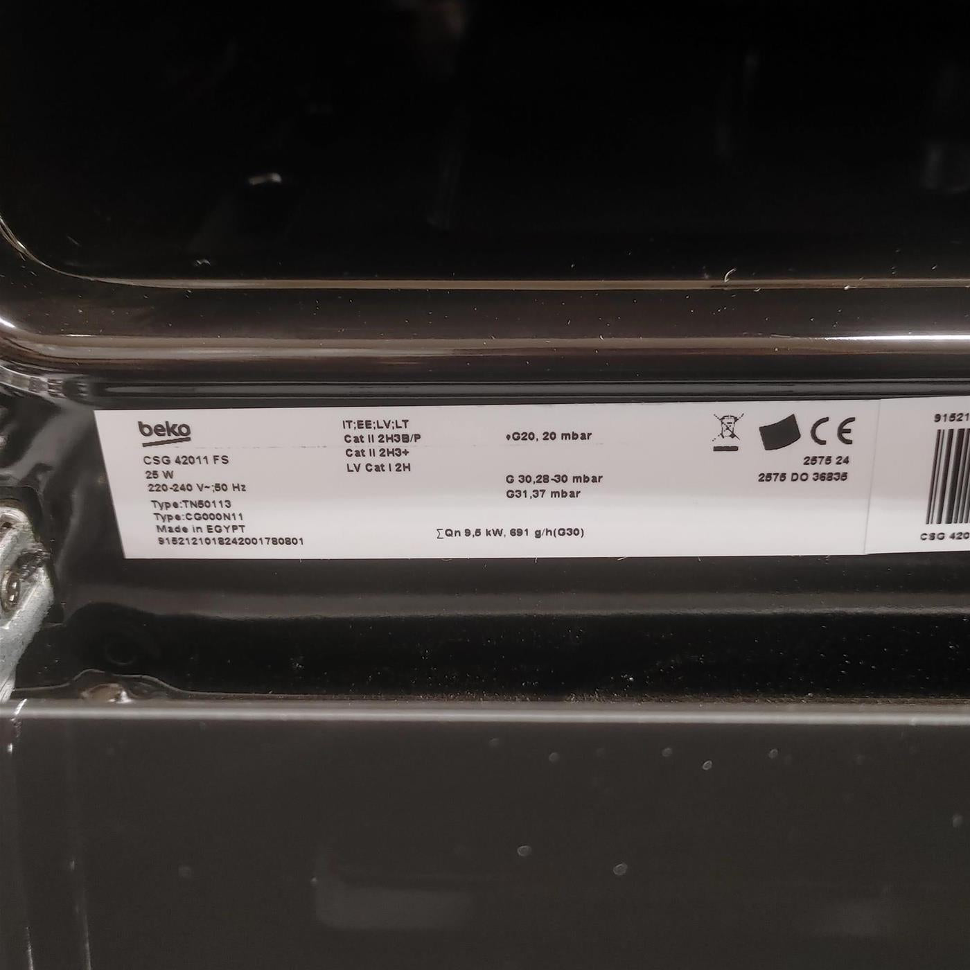 Cucina Beko CSG42011FS Gas