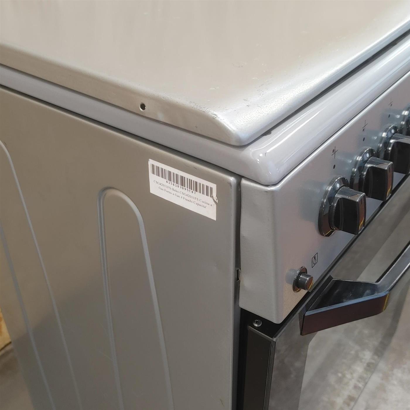 Cucina Beko CSG42011FS a Gas 4 fuochi