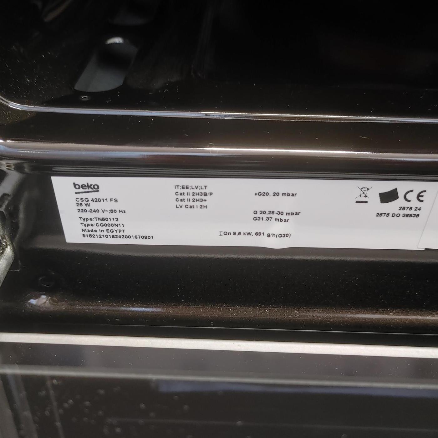 Cucina Beko CSG42011FS a Gas 4 fuochi