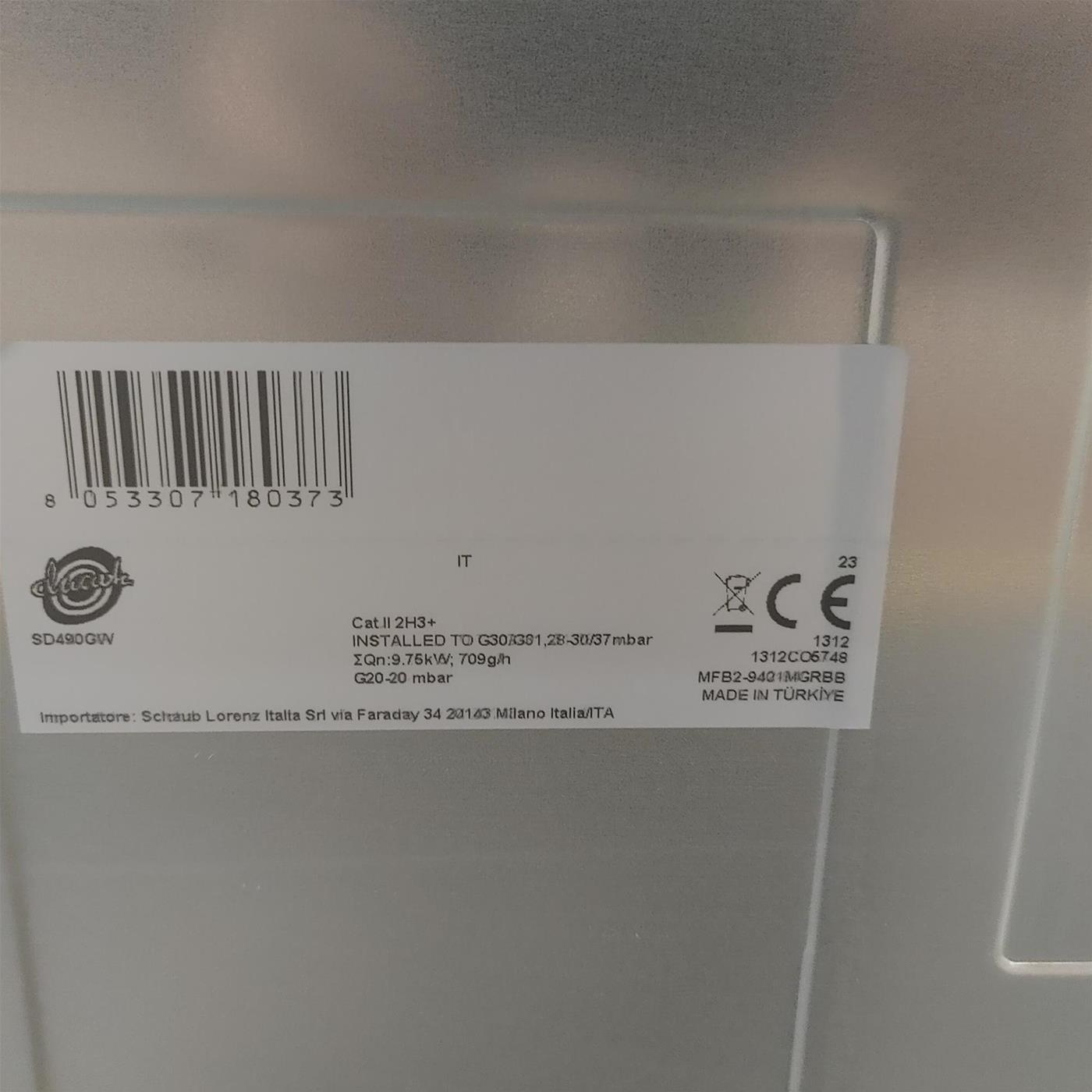 Cucina Ducati SD490GW a gas
