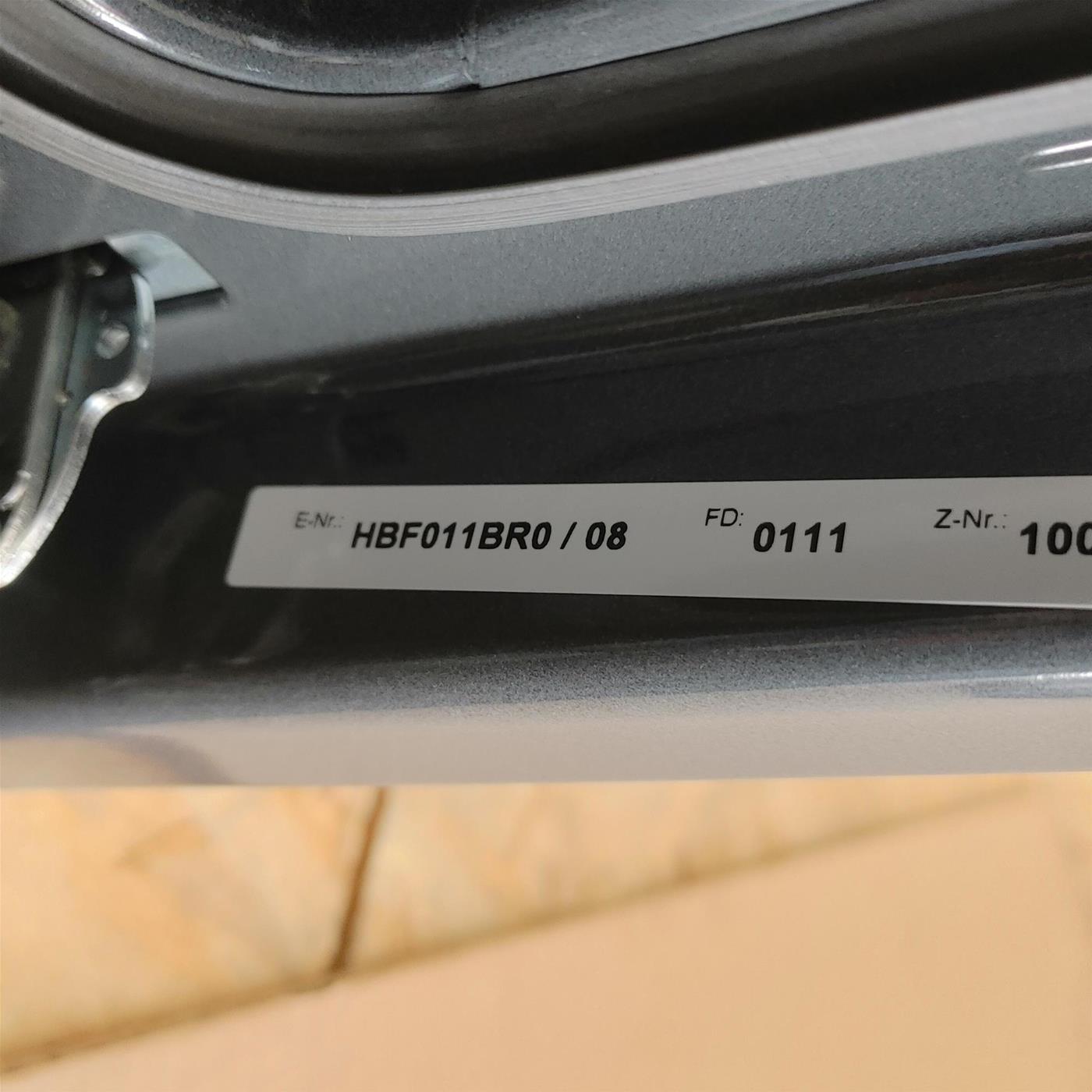 Bosch Serie 2 HBF011BR0 forno 66 L 3300 W A Nero, Acciaio inossidabile