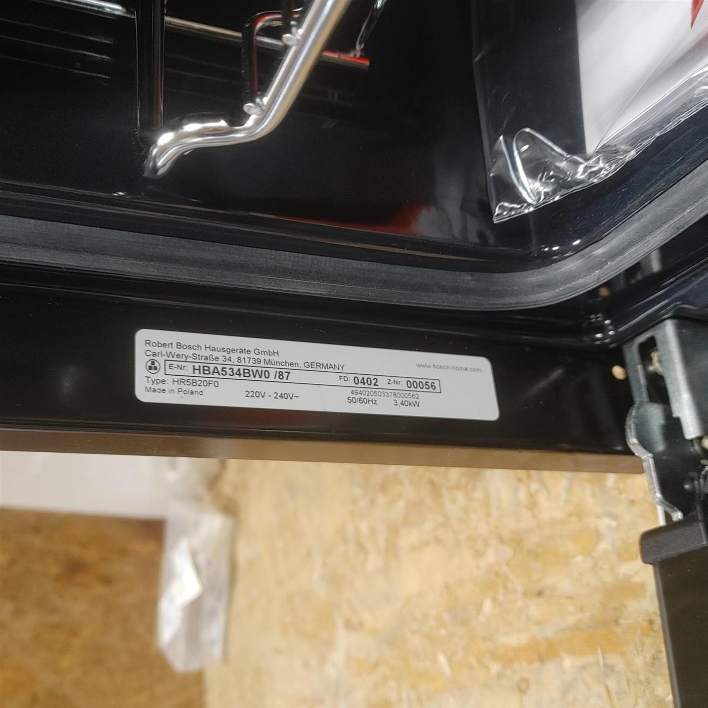 Forno elettrico Bosch Serie 4 HBA534BW0