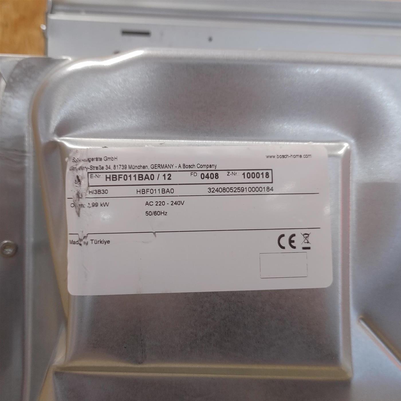 Forno elettrico Bosch Serie 2 HBF011BA0
