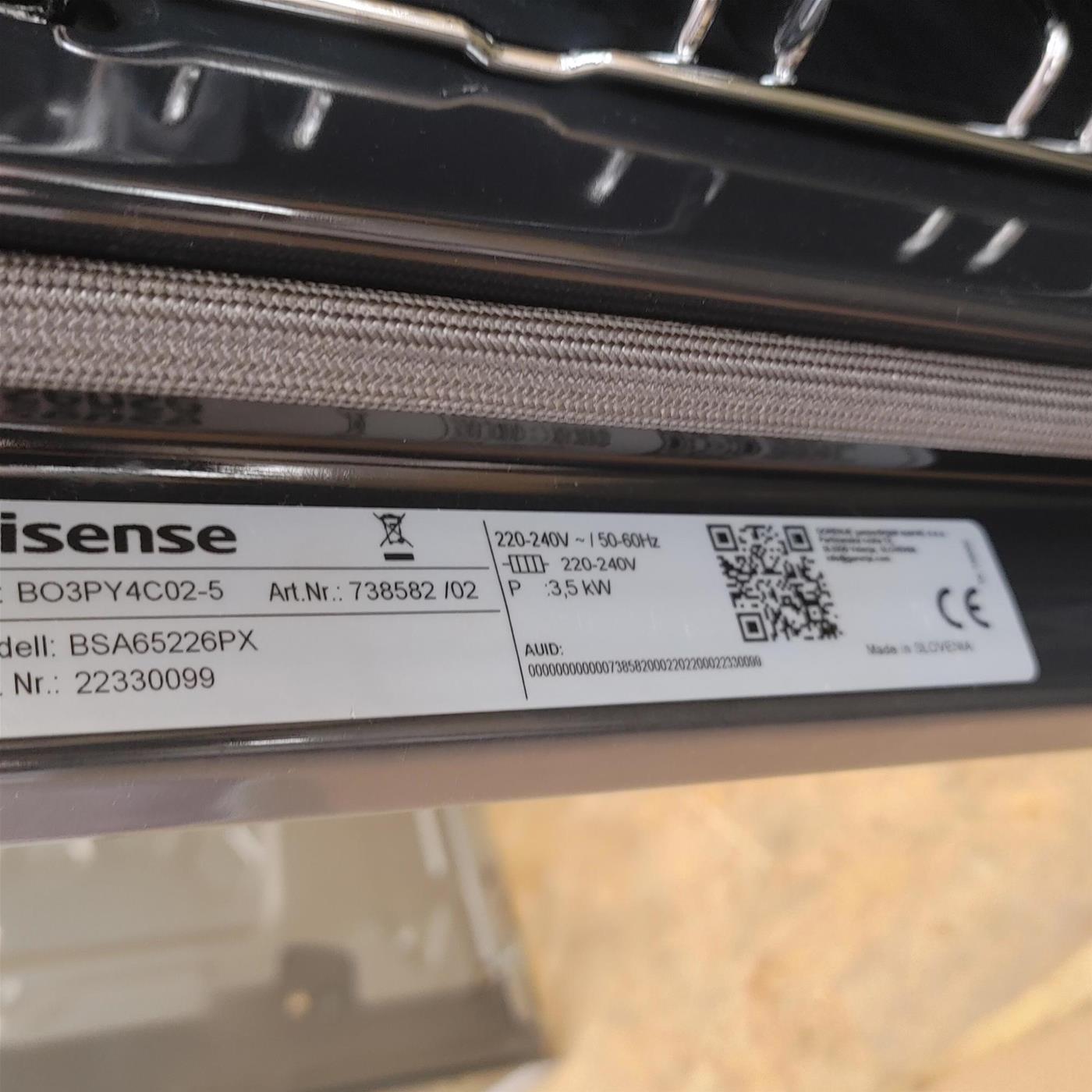 Forno Hisense BSA65226PX 77 L 3600 W A+ Acciaio inox