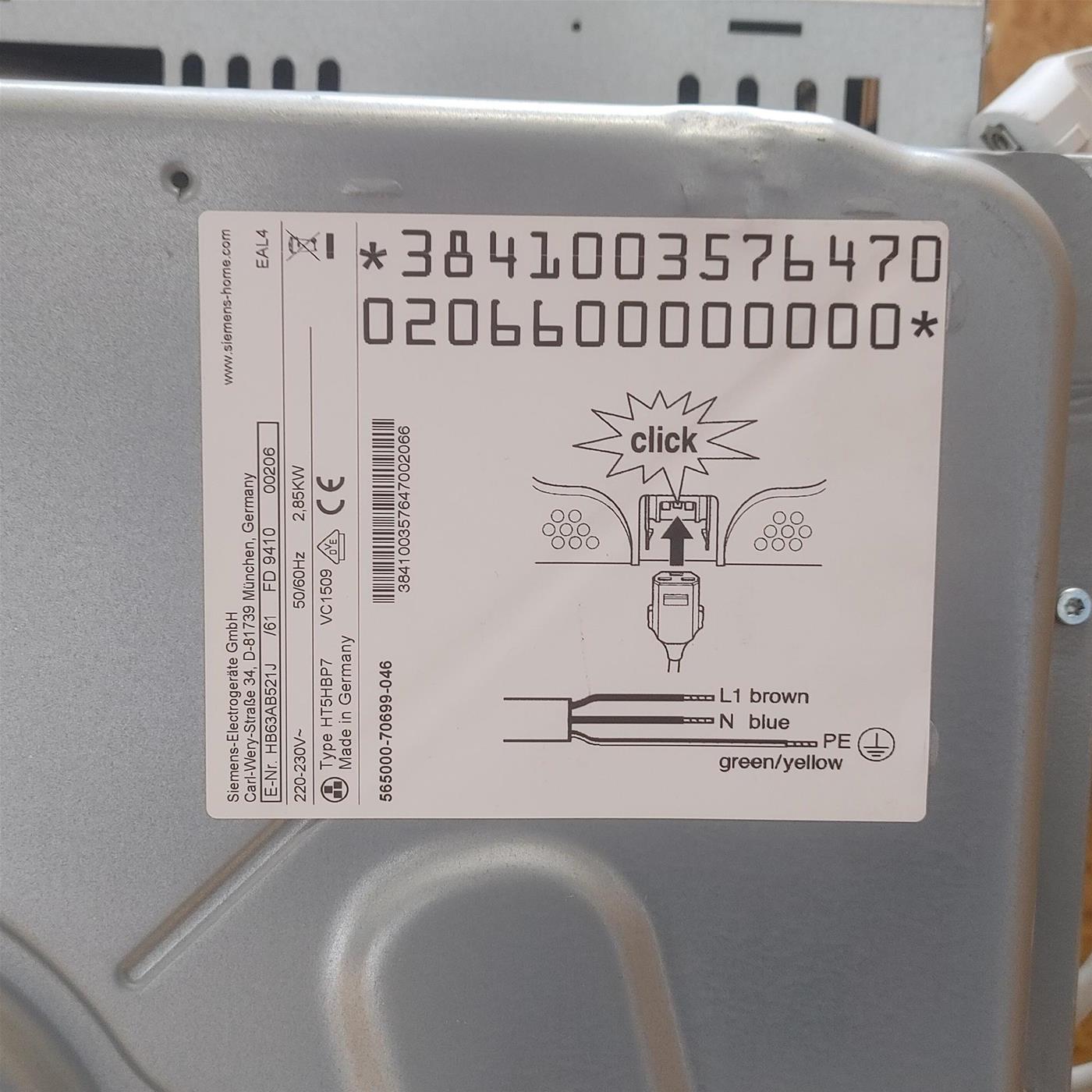 Forno elettrico Siemens iQ500 HB63AB521J