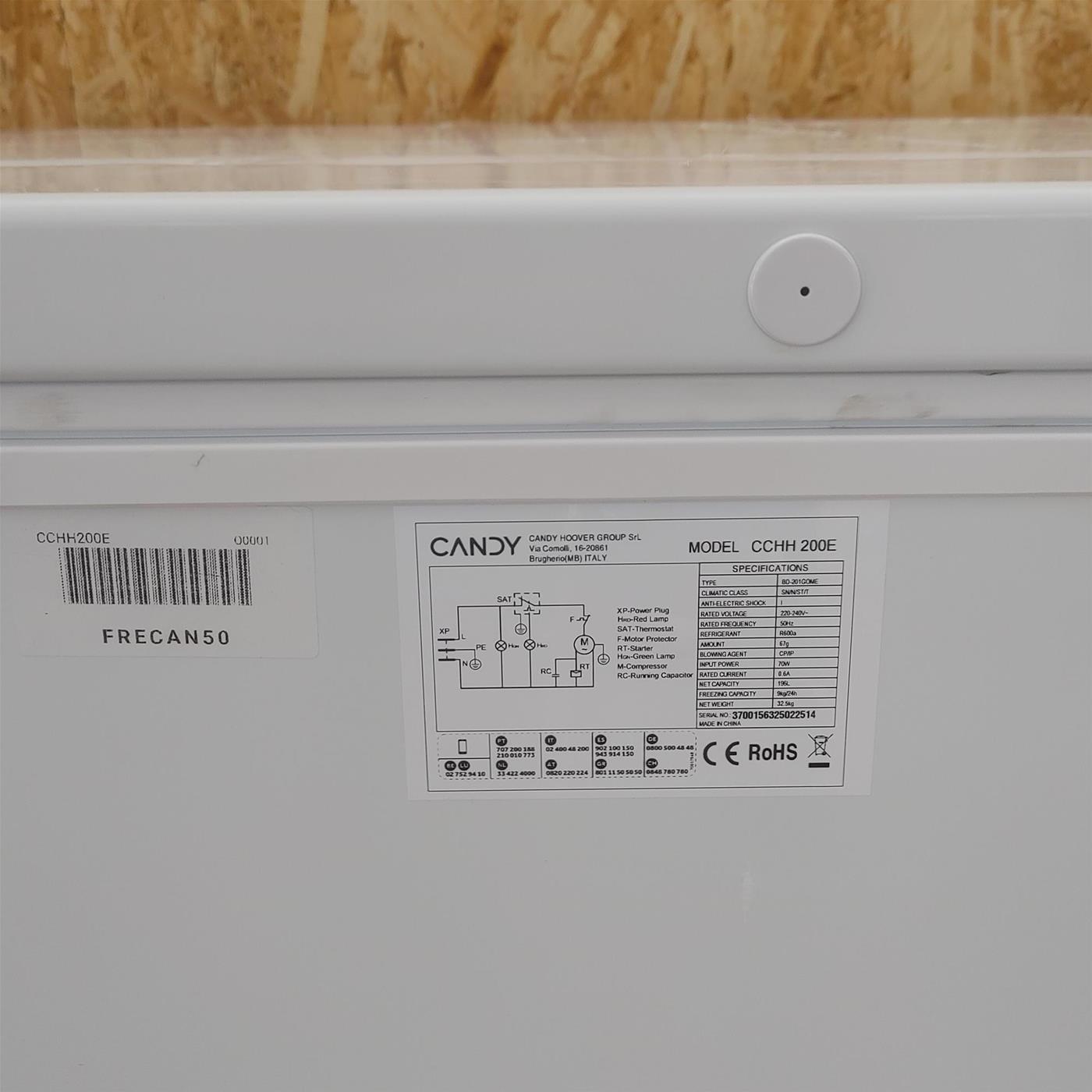 Congelatore a pozzo Candy CCHH 200  194 L