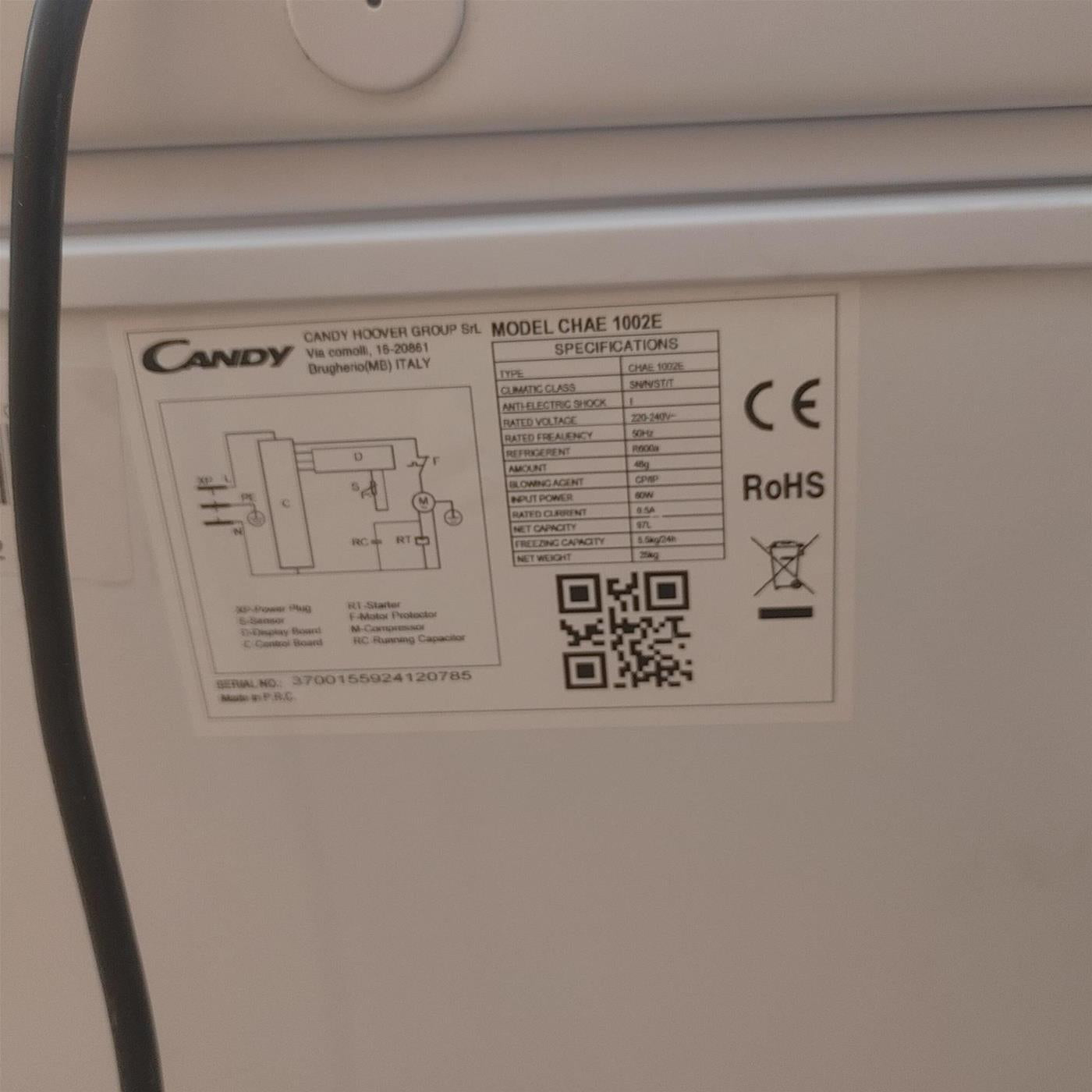 Congelatore a pozzetto Candy CHAE 1002E 97 L