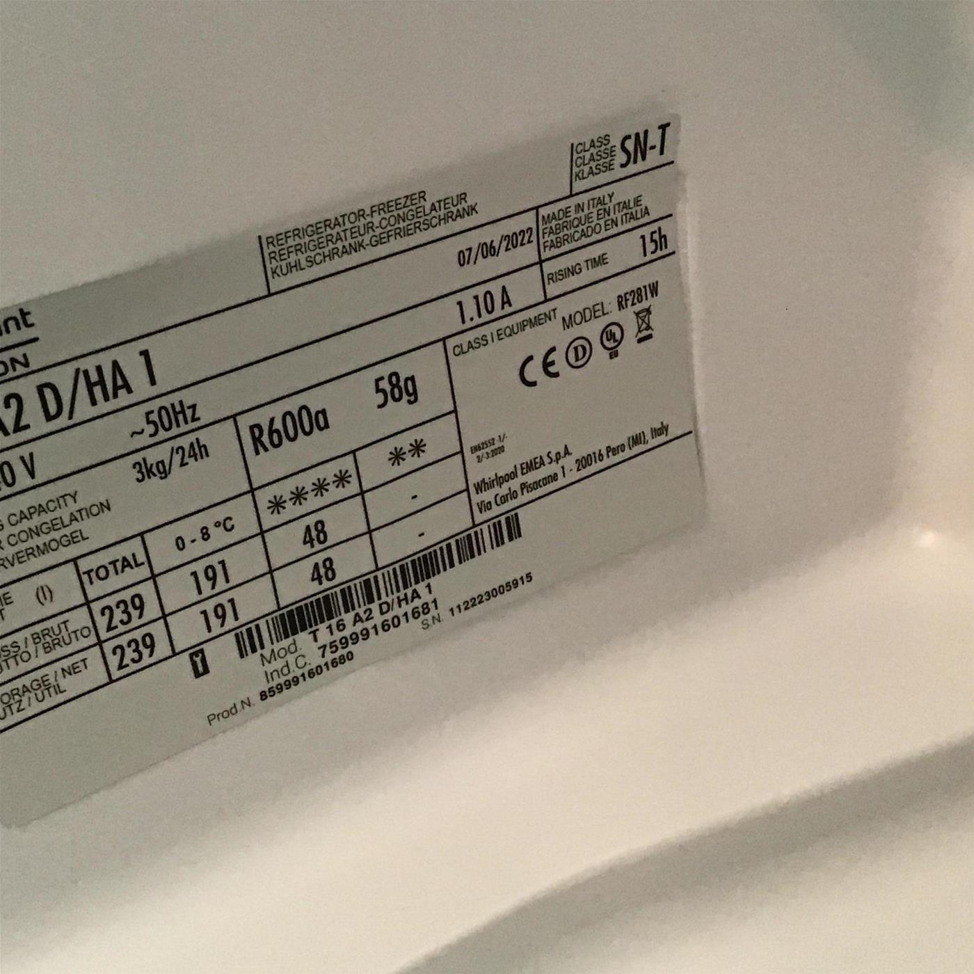 Frigorifero Hotpoint Ariston T 16 A1 D/HA.2 da incasso