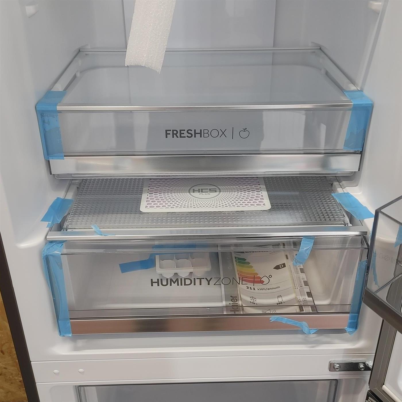 Frigo-congelatore Haier 2D 60 Serie 3 HDW3620DNPD Libera installazione 377 LD Silver