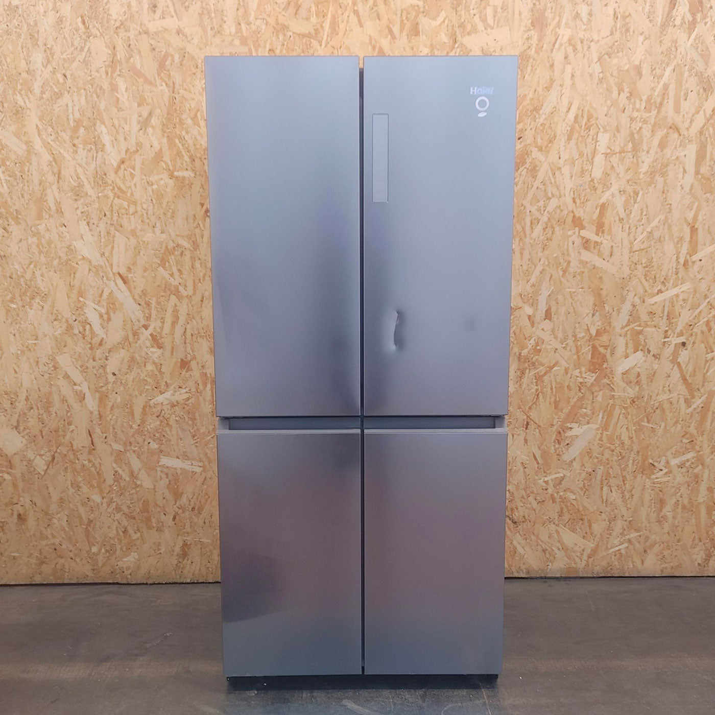 Frigorifero side-by-side Haier Cube 83 Serie 3 HCR3818ENMM Libera installazione 467 LE Platinum, Acciaio inossidabile