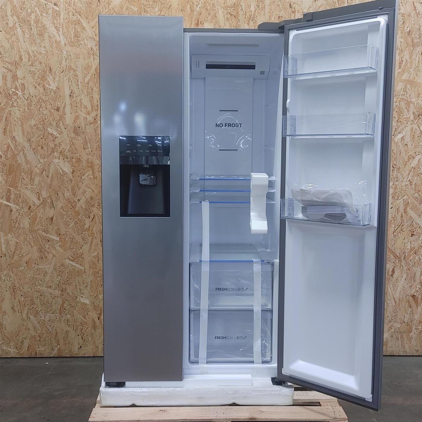 Frigorifero side-by-side Haier SBS 90 Serie 3 HSOGPIF9183 Libera installazione 515 LF Argento