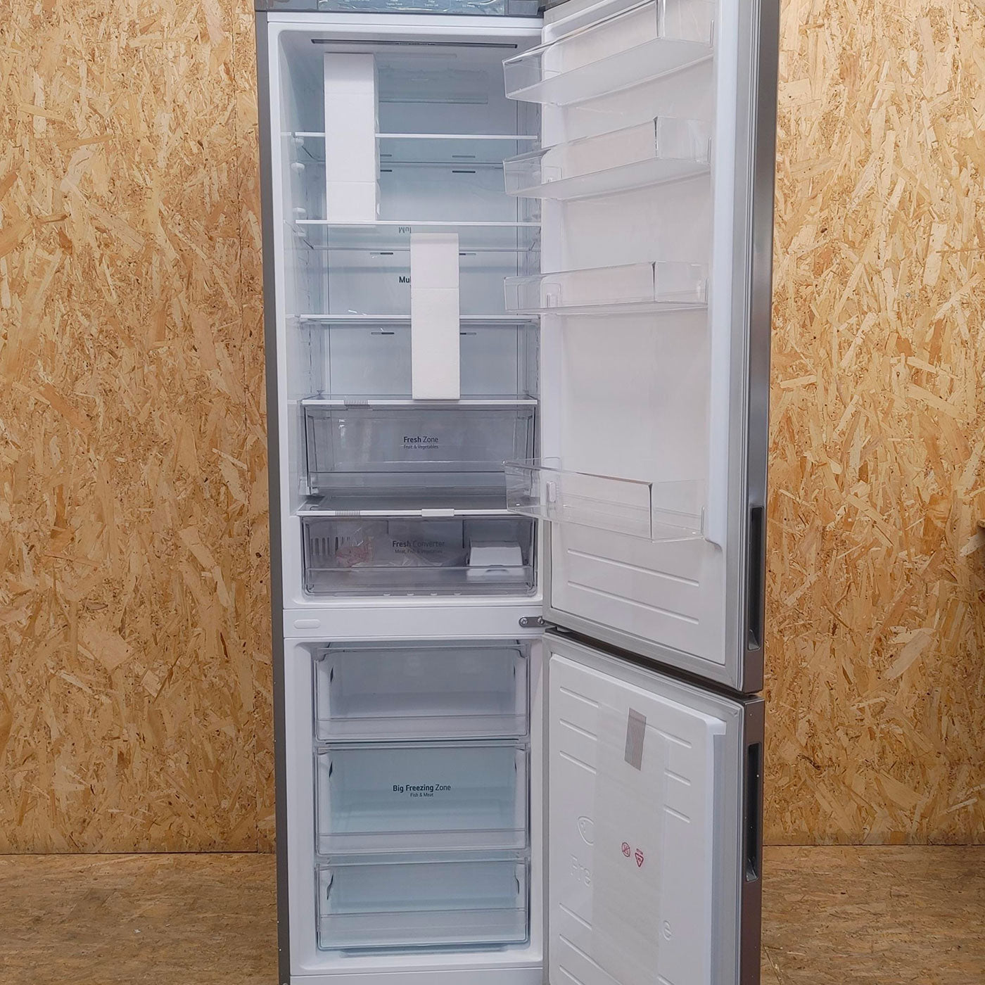 Frigo-congelatore LG GBB62PZJMN Libera installazione 384 LE Acciaio inox